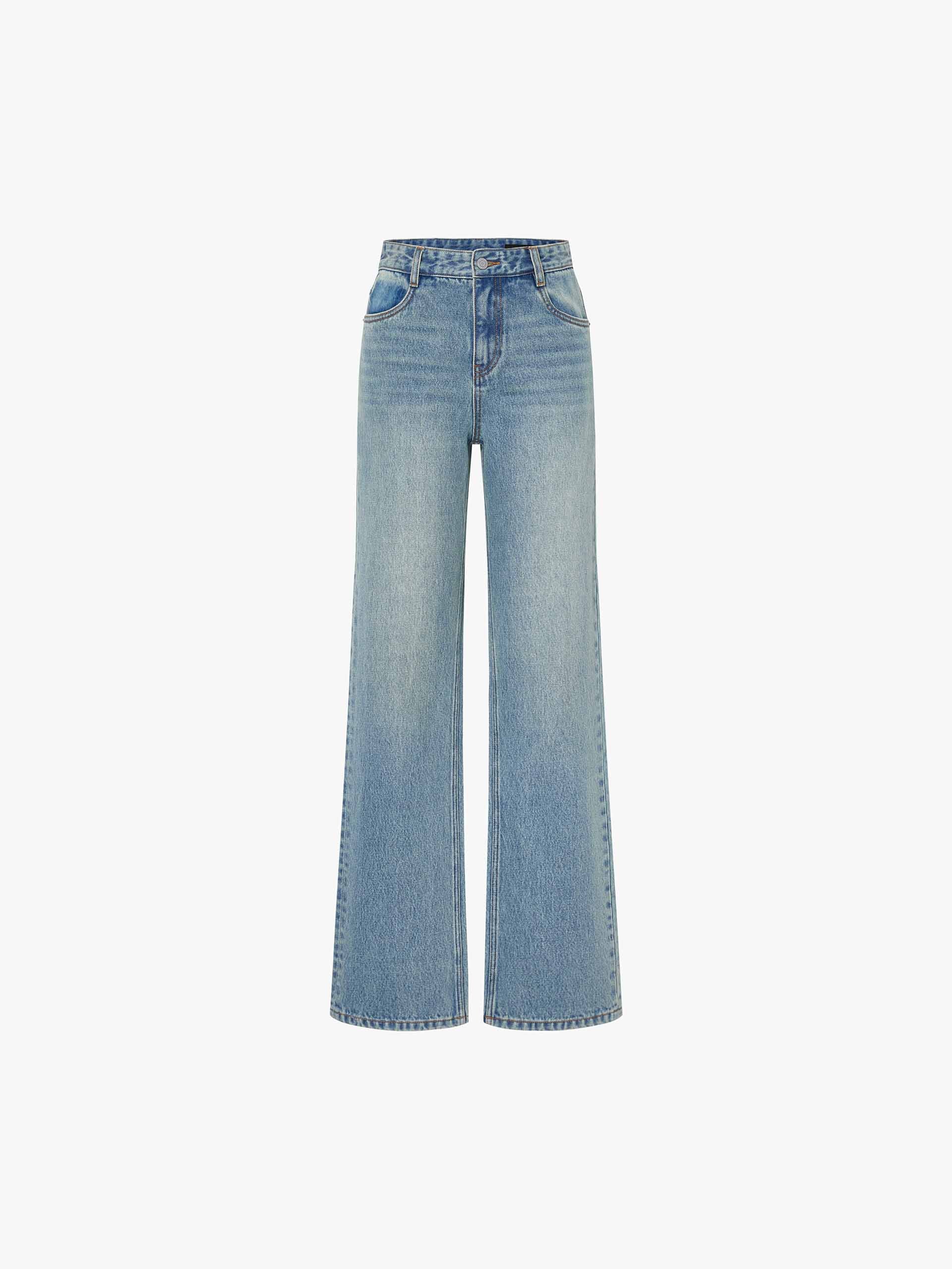 Light Blue Straight Jeans