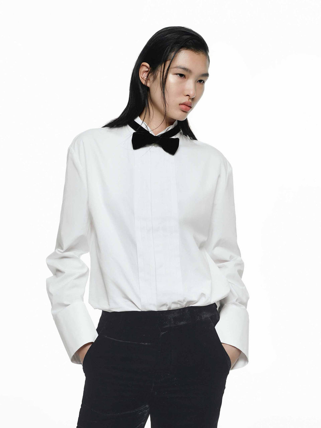 Include Bow Tie Cotton Shirt