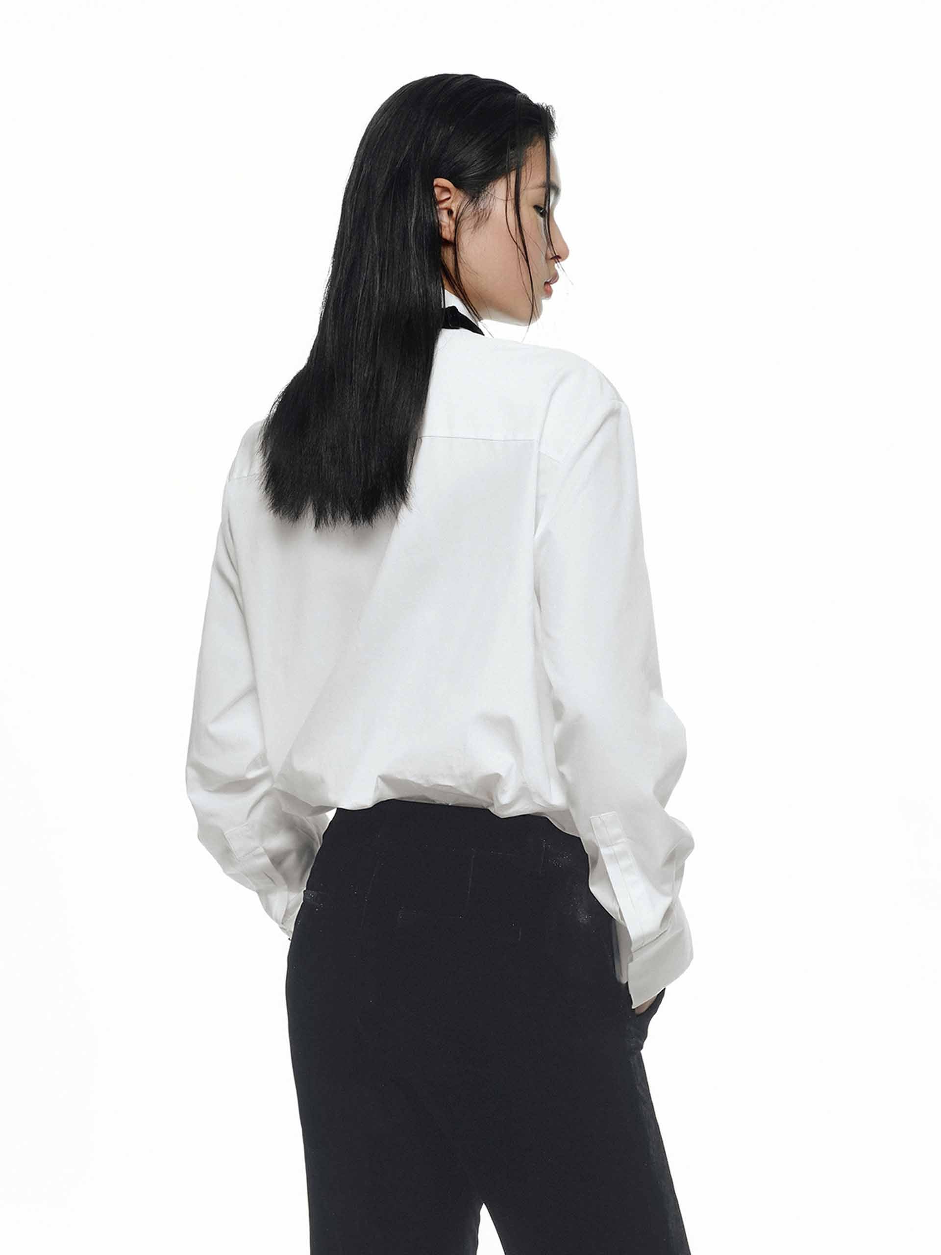 Include Bow Tie Cotton Shirt