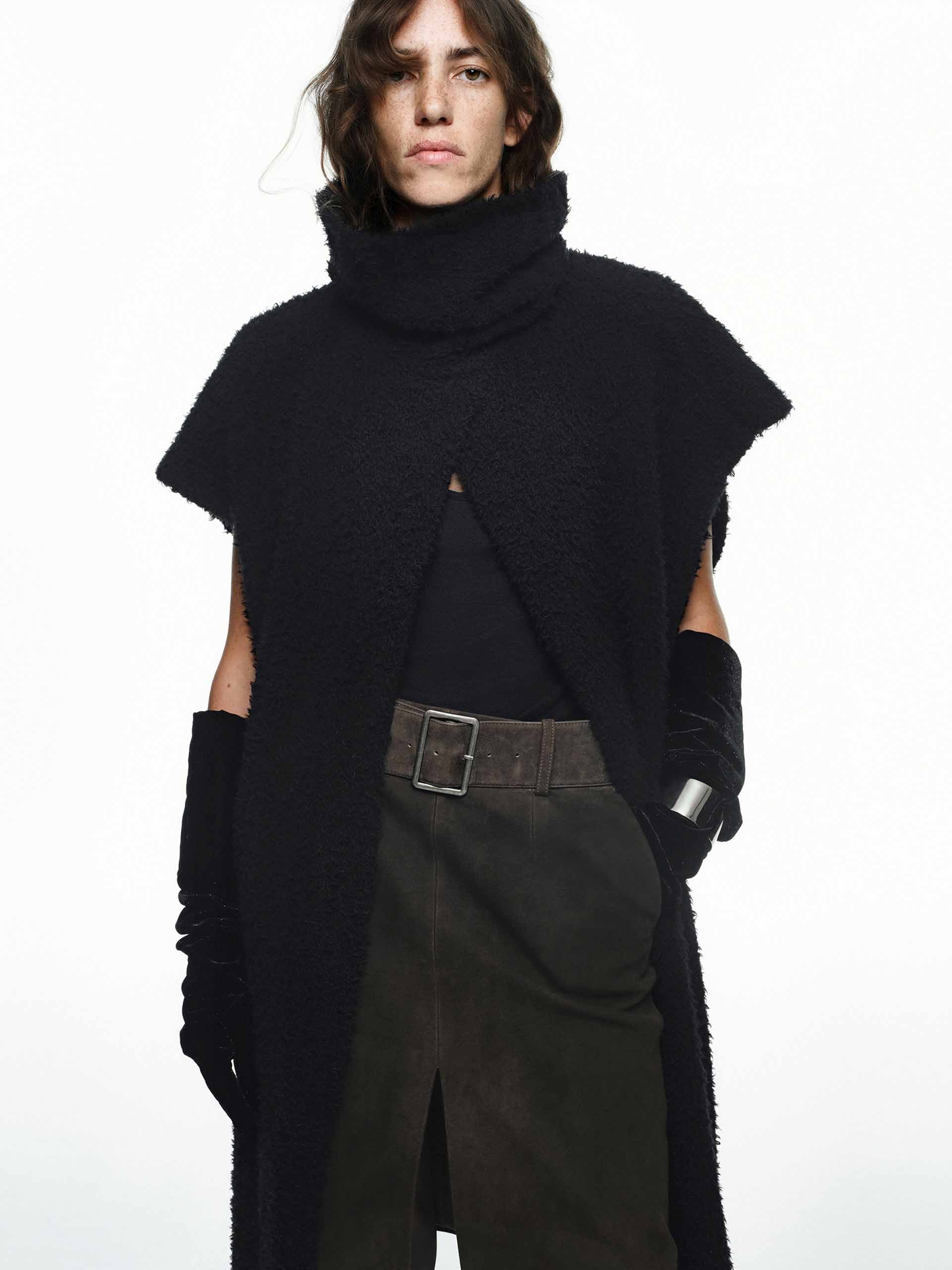 Scarf Detail Cropped Top