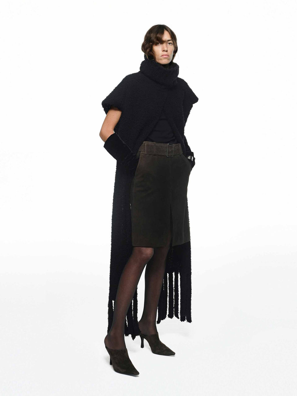 Scarf Detail Cropped Top