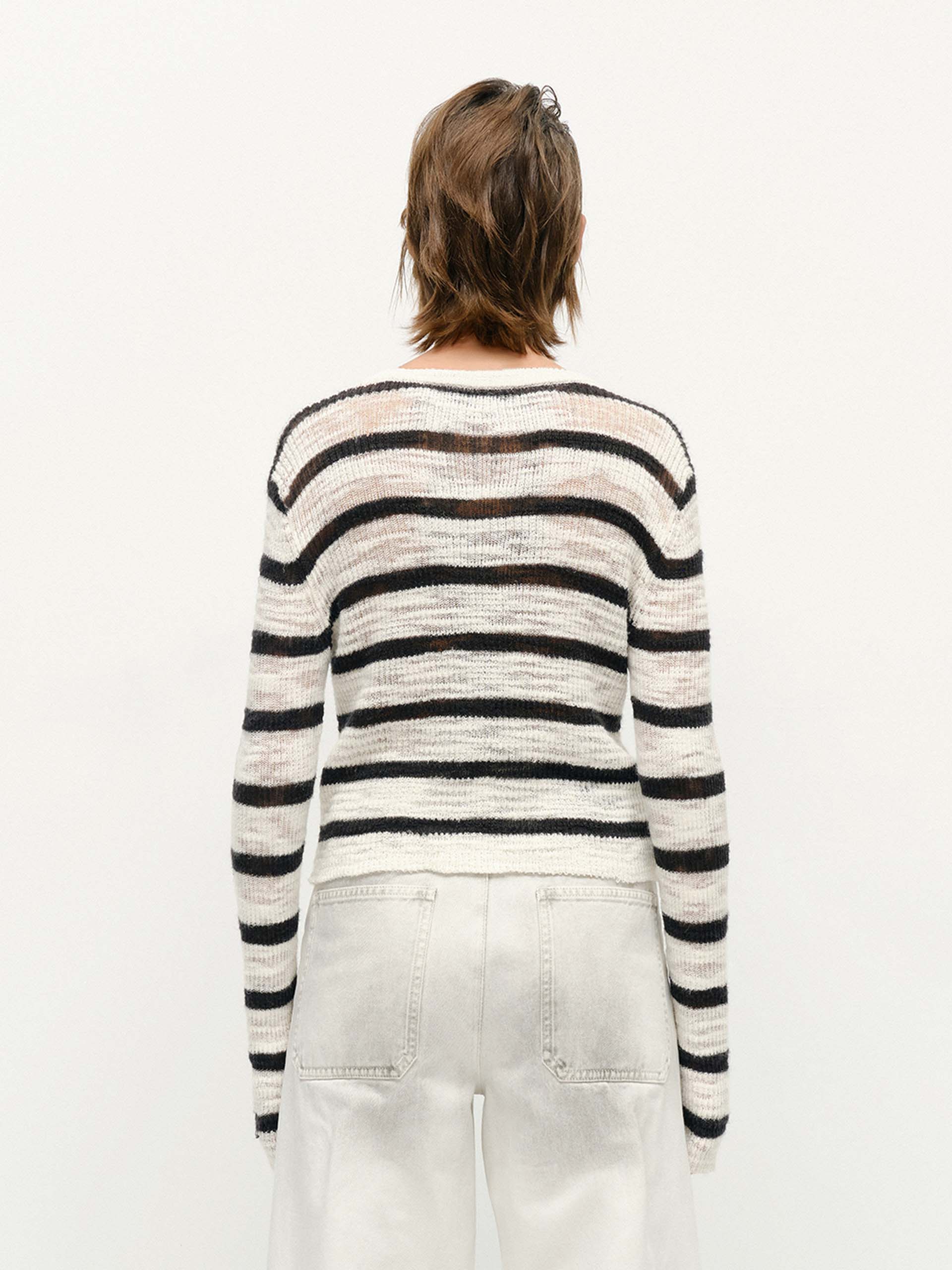 Linen Blend Textured Cardigan