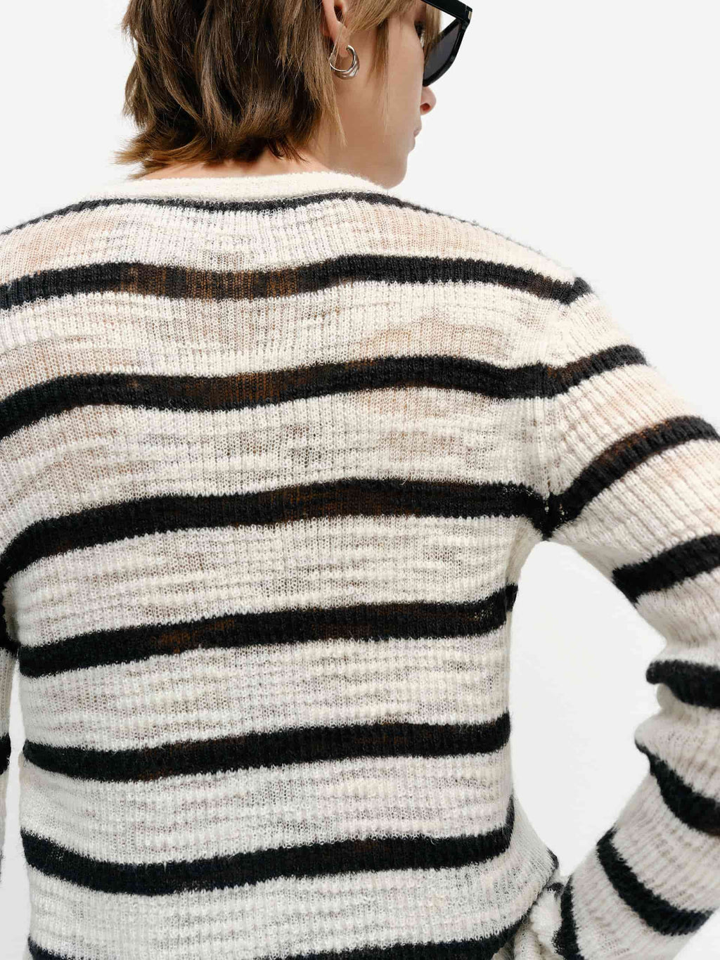 Linen Blend Textured Cardigan