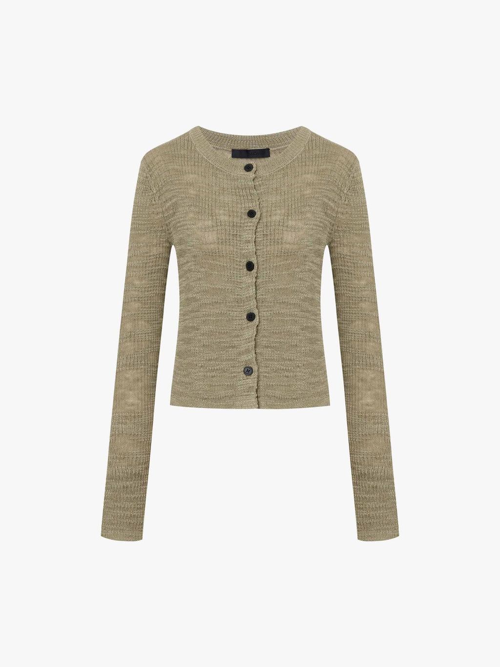 Linen Blend Textured Cardigan