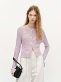 Linen Blend Textured Cardigan