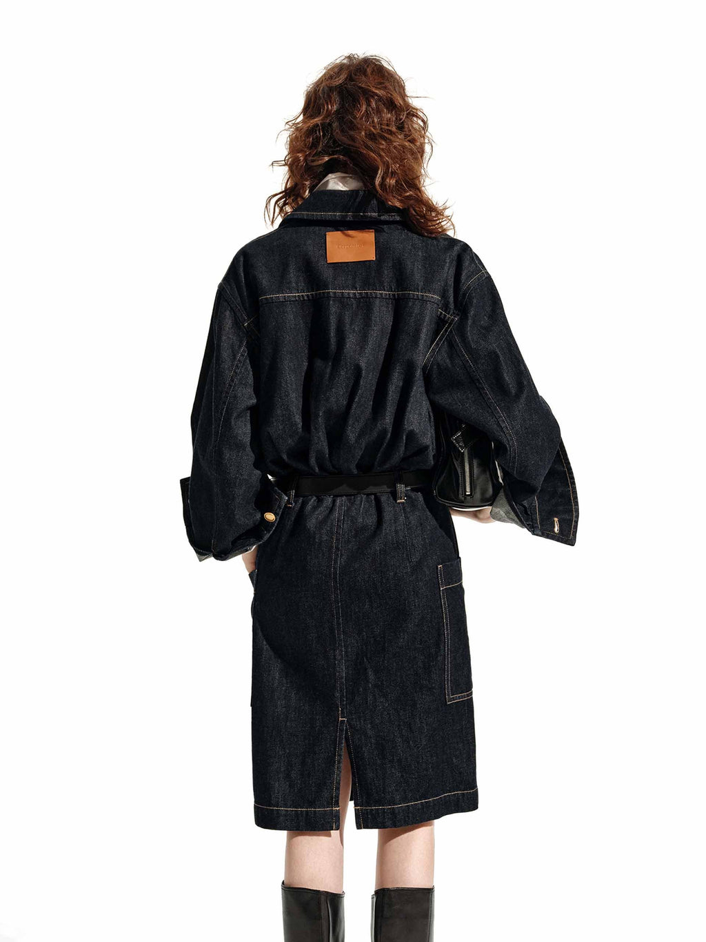 Relaxed Cotton Denim Dress