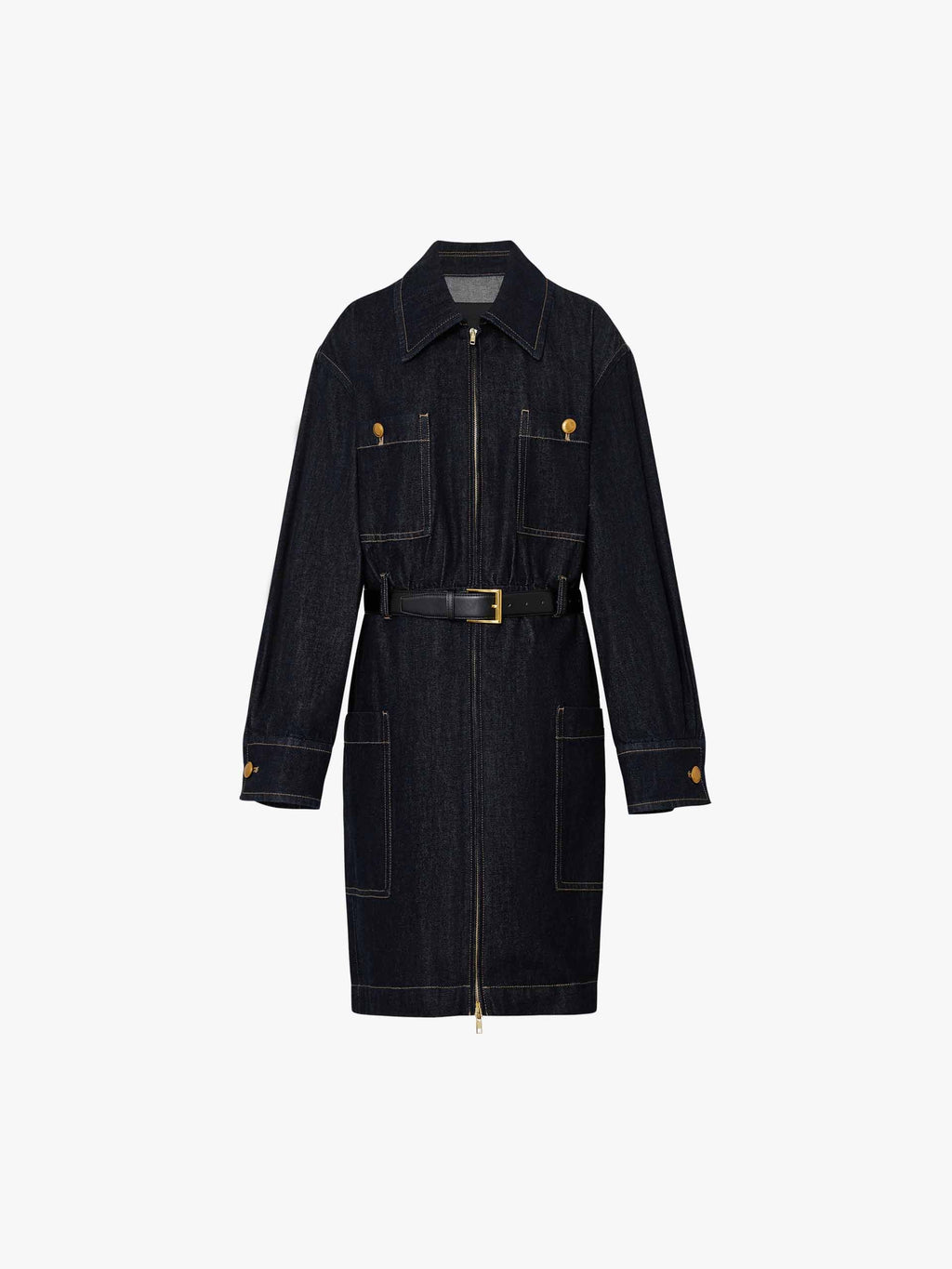Relaxed Cotton Denim Dress
