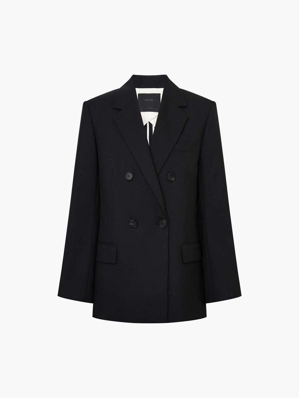 Wool Blend Long Blazer