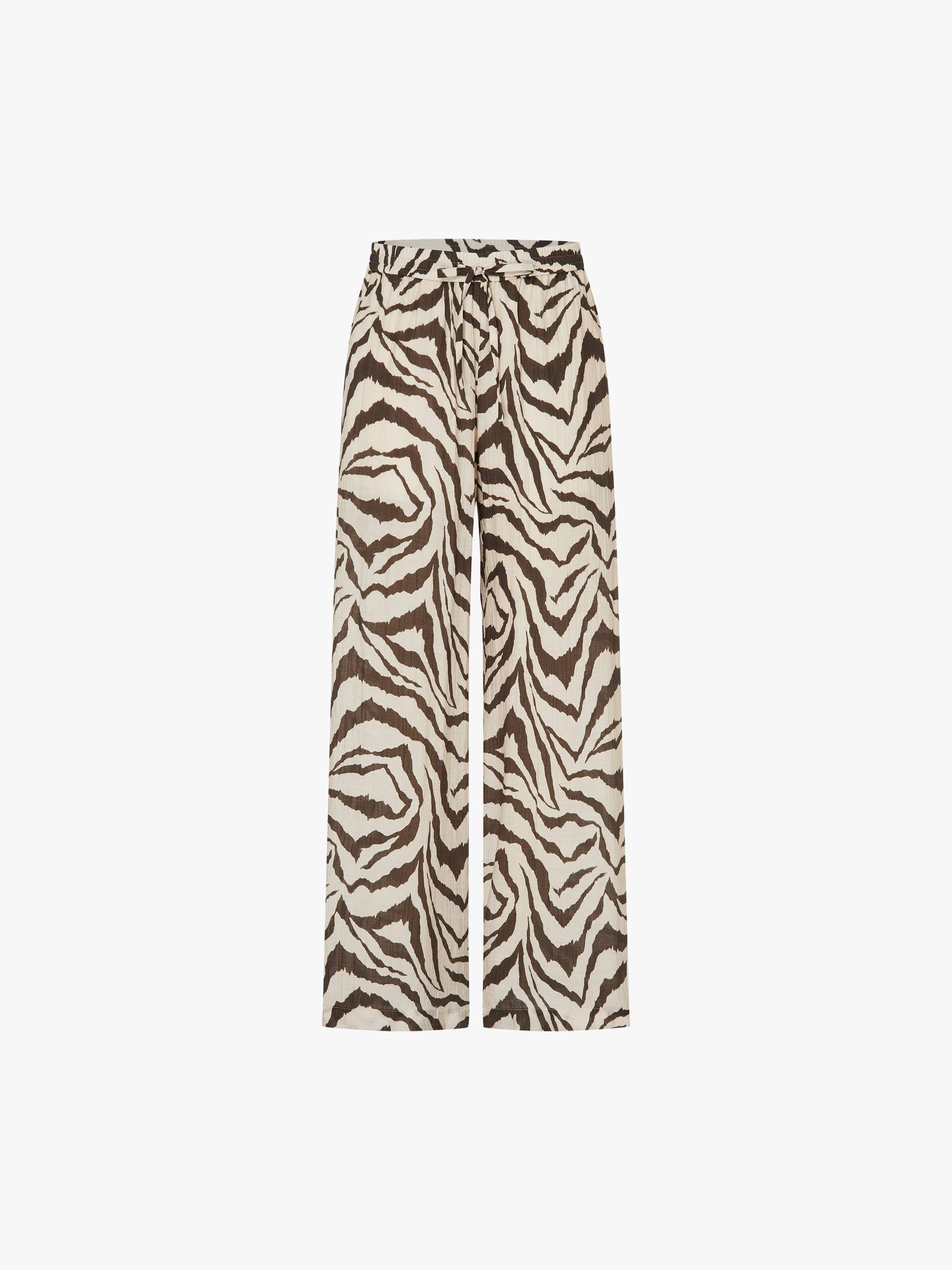 Tiger Striped Straight Trousers