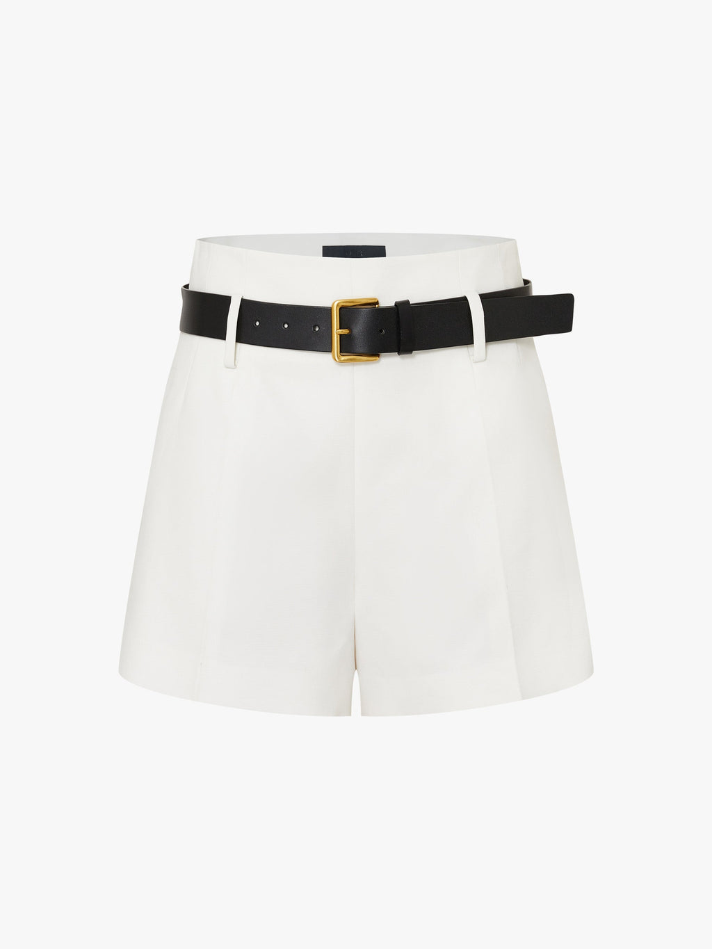Include Belt Cotton Zipper Shorts