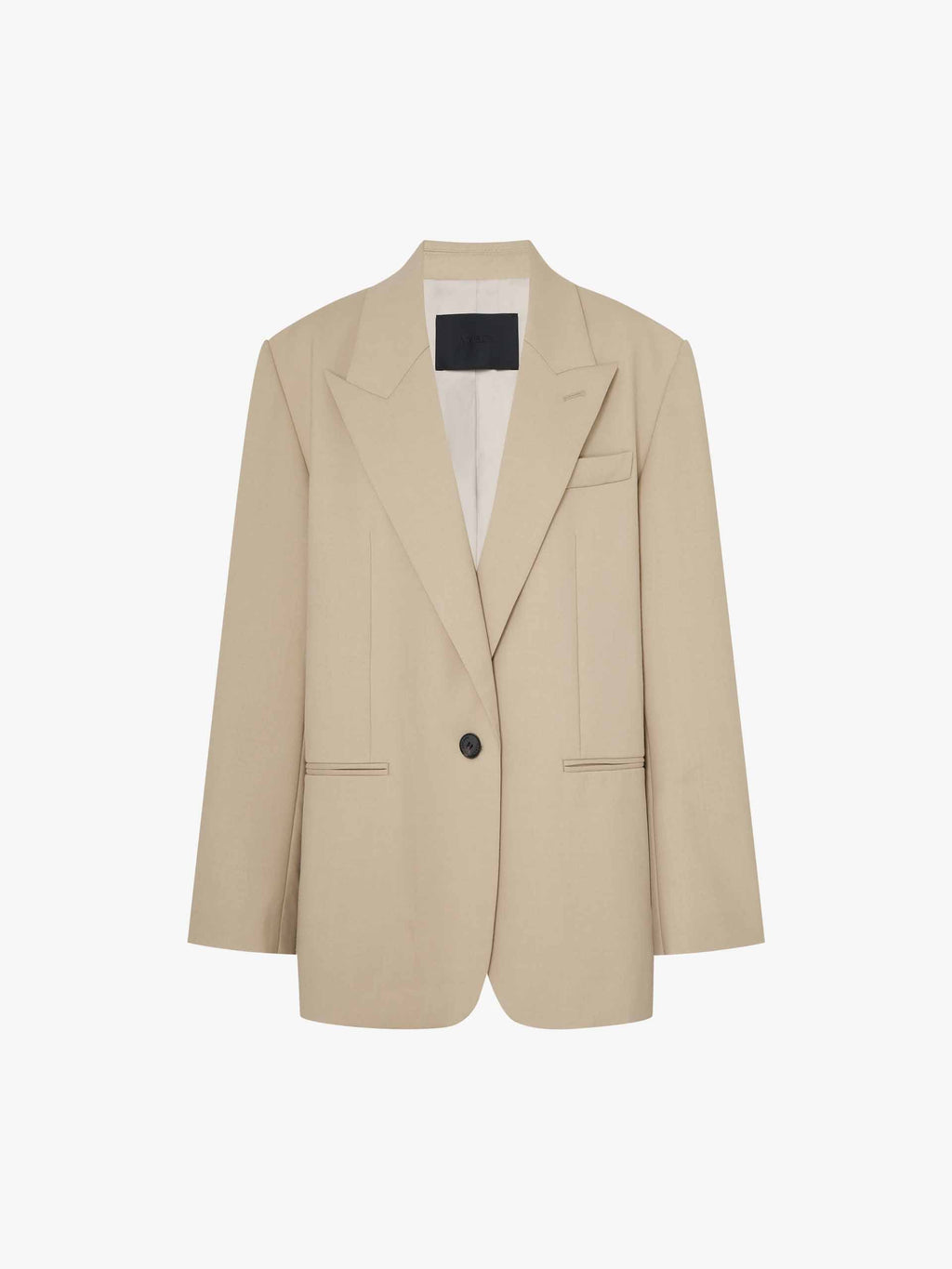 Peak Lapel Structured Blazer
