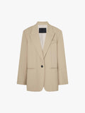 Peak Lapel Structured Blazer
