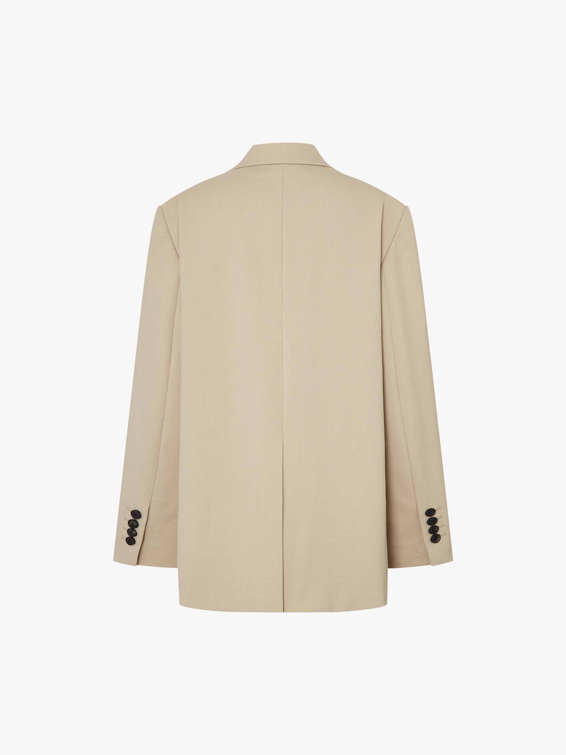 Peak Lapel Structured Blazer