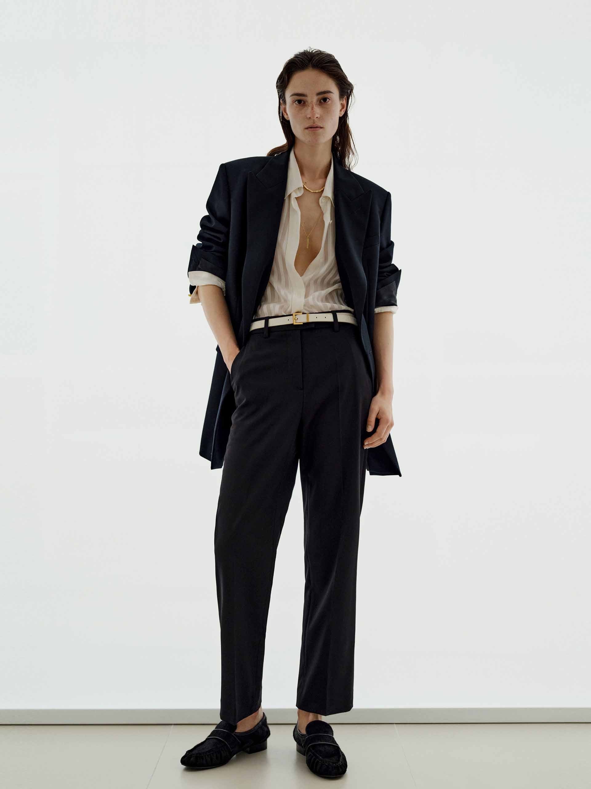 Metal Double Breasted Blazer