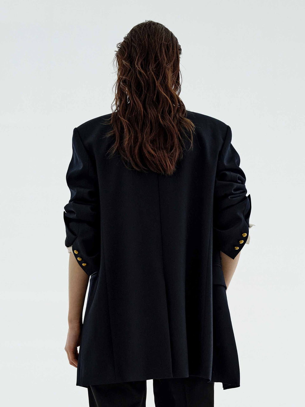 Metal Double Breasted Blazer