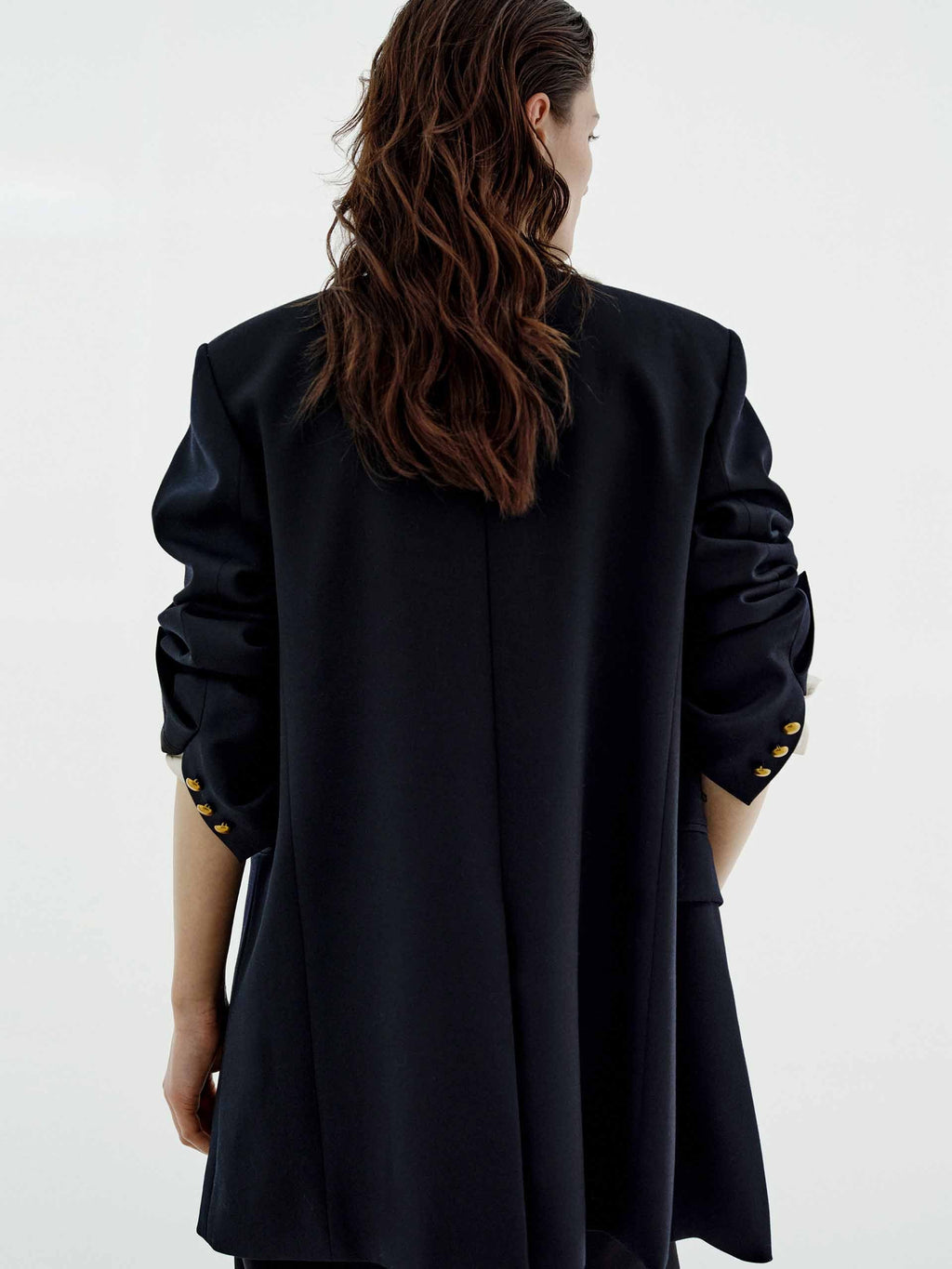 Metal Double Breasted Blazer