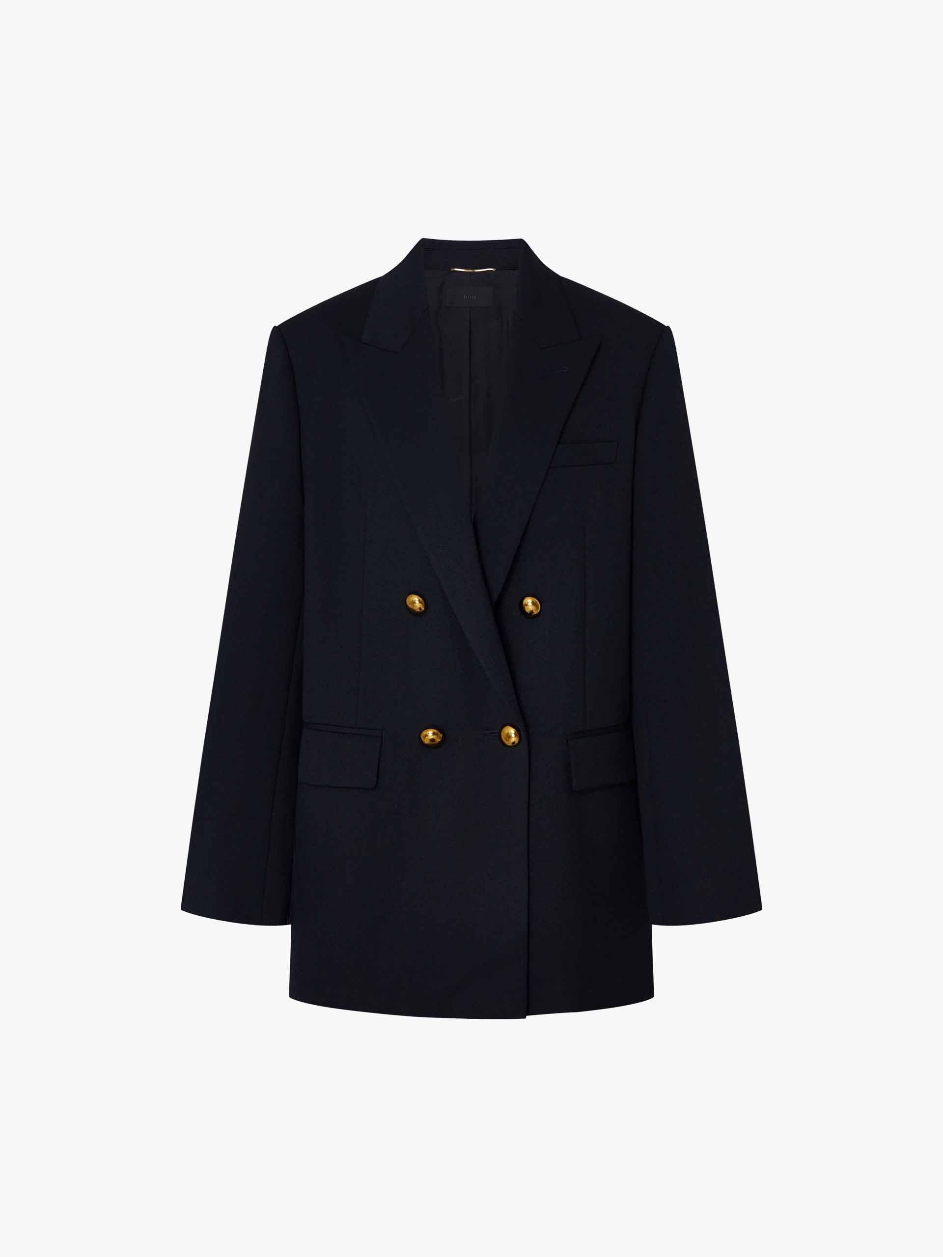 Metal Double Breasted Blazer