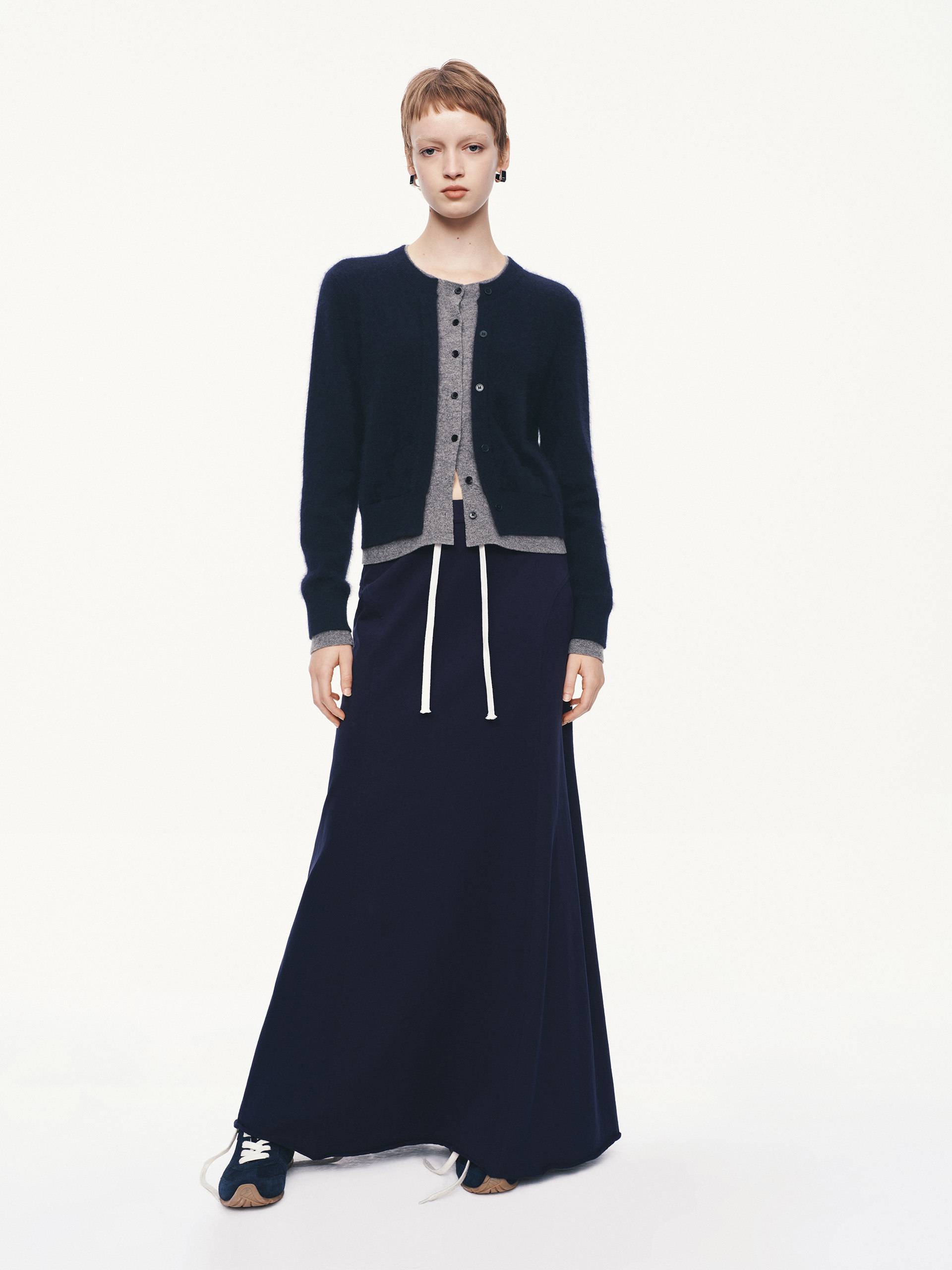Layered Round Neck Cardigan