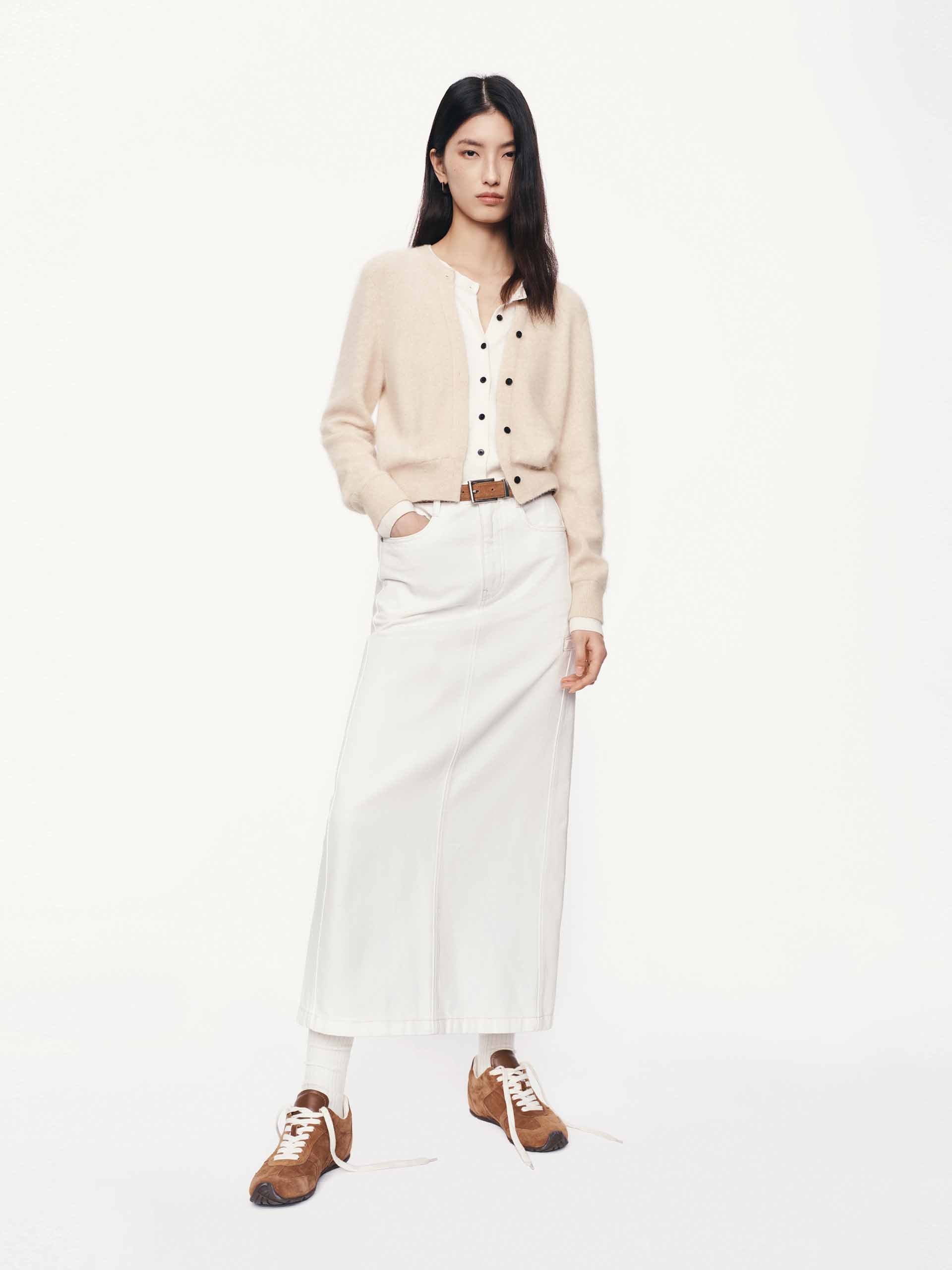 Layered Round Neck Cardigan