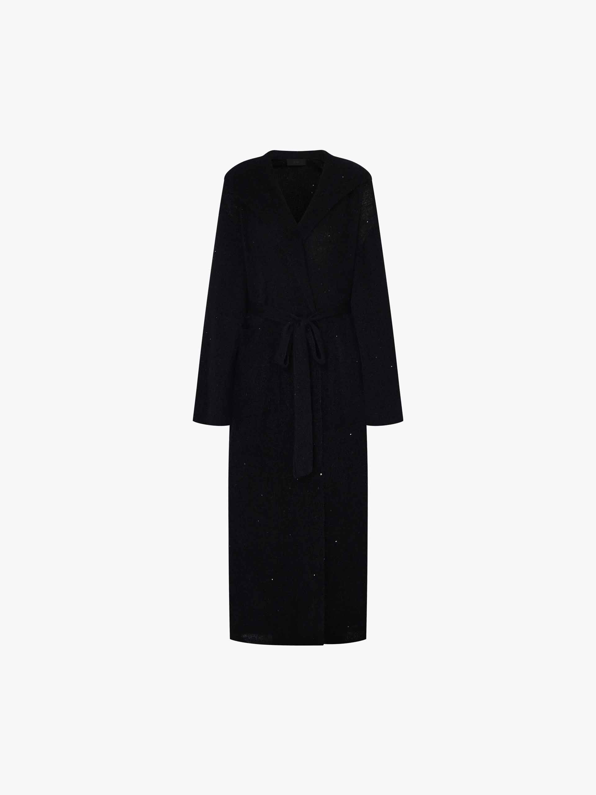 Sequin Detail Long Cardigan