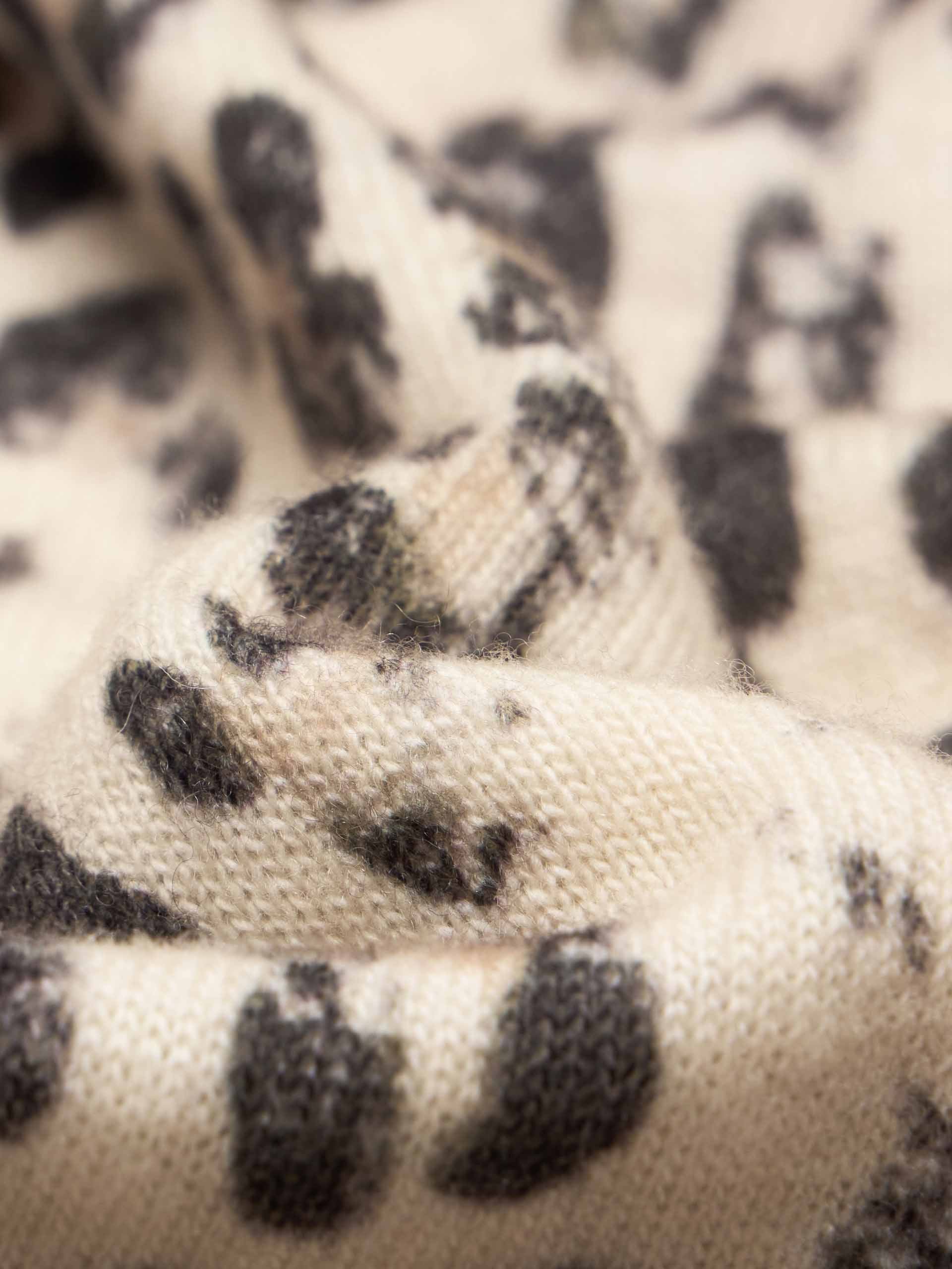 Leopard Print Cropped Cardigan