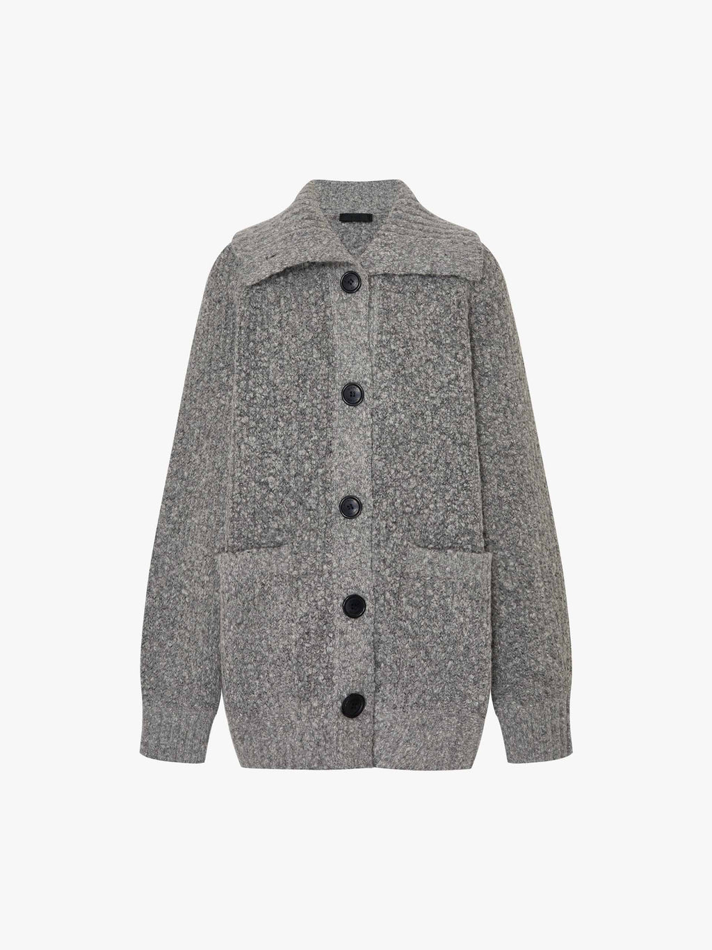 Wool Blend Button Cardigan