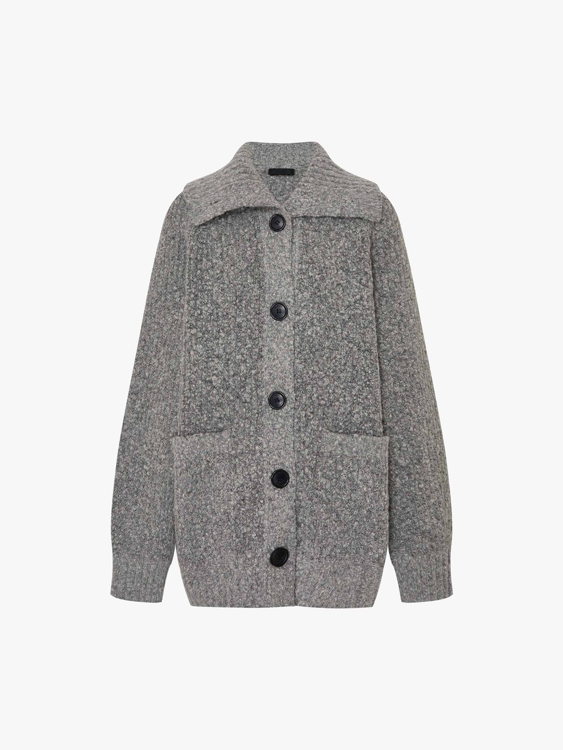 Wool Blend Button Cardigan