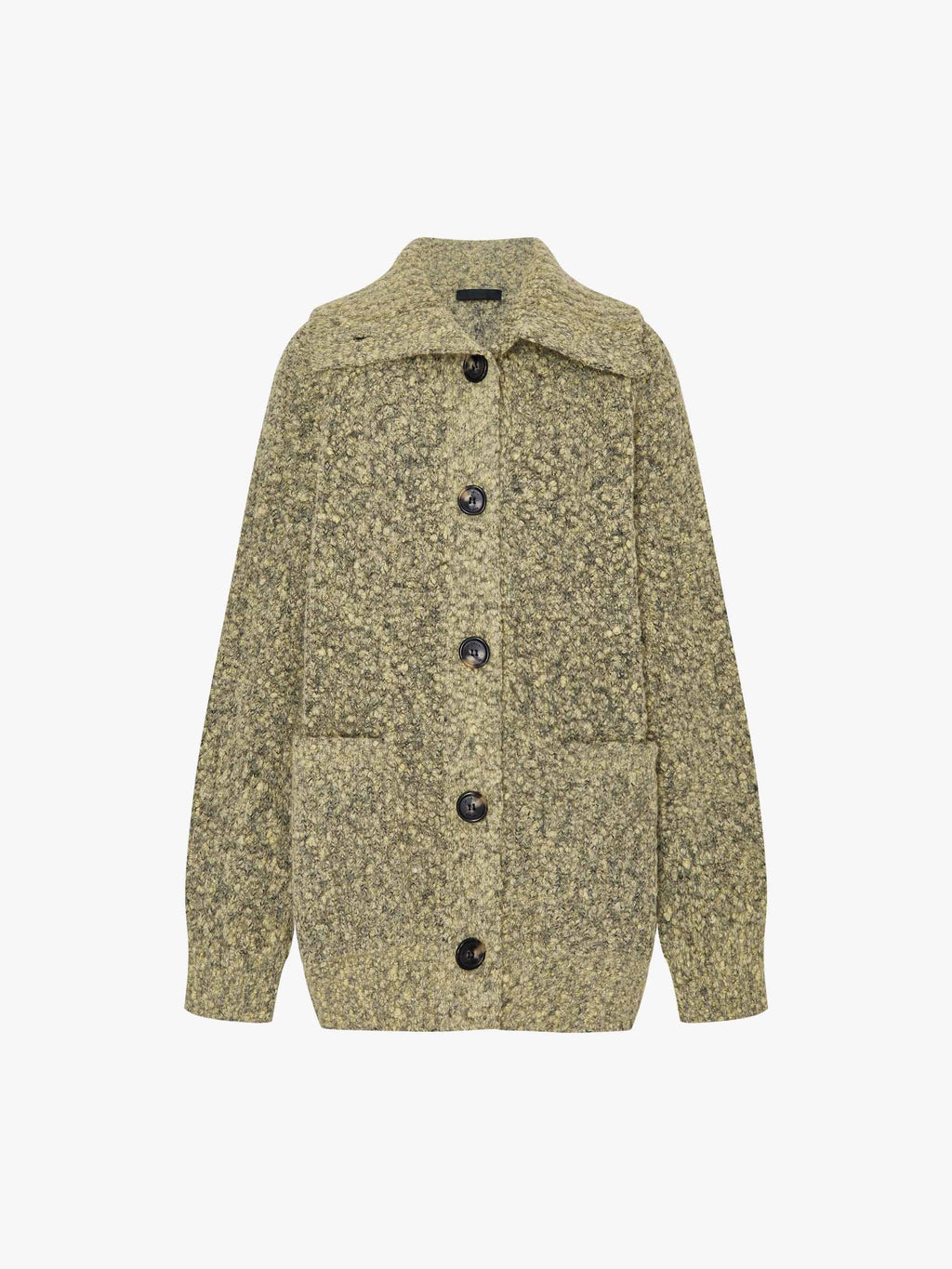 Wool Blend Button Cardigan