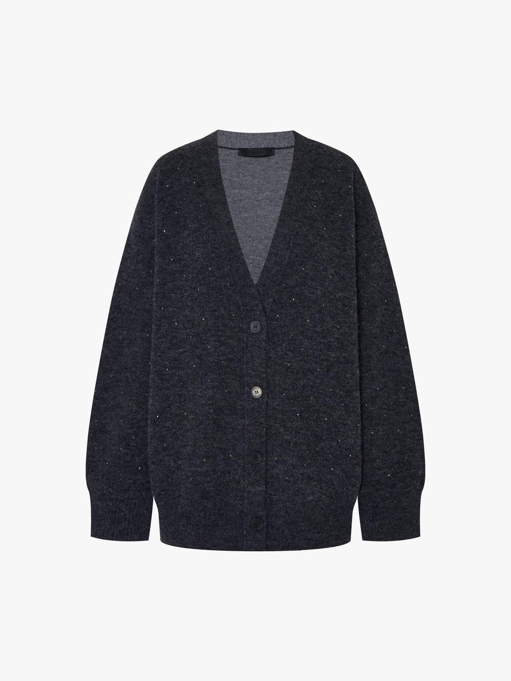 Rhinestone Wool Blend Cardigan