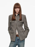 Donegal Tweed Button Coat