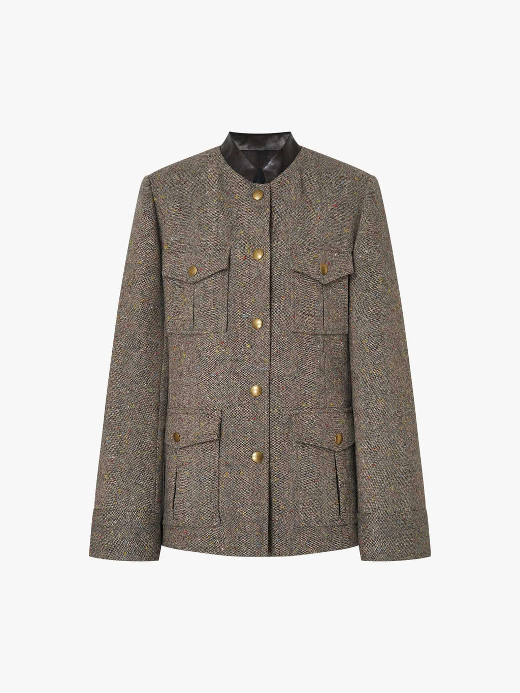 Donegal Tweed Button Coat