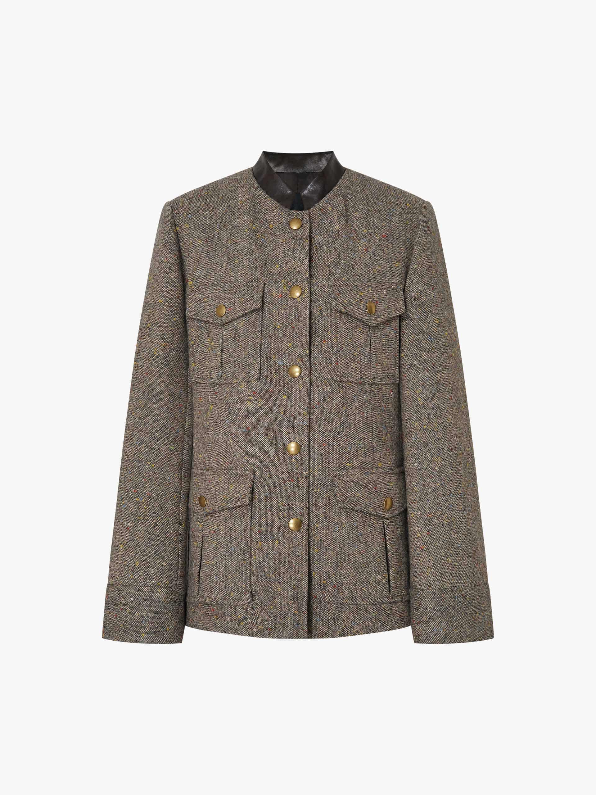 Donegal Tweed Button Coat