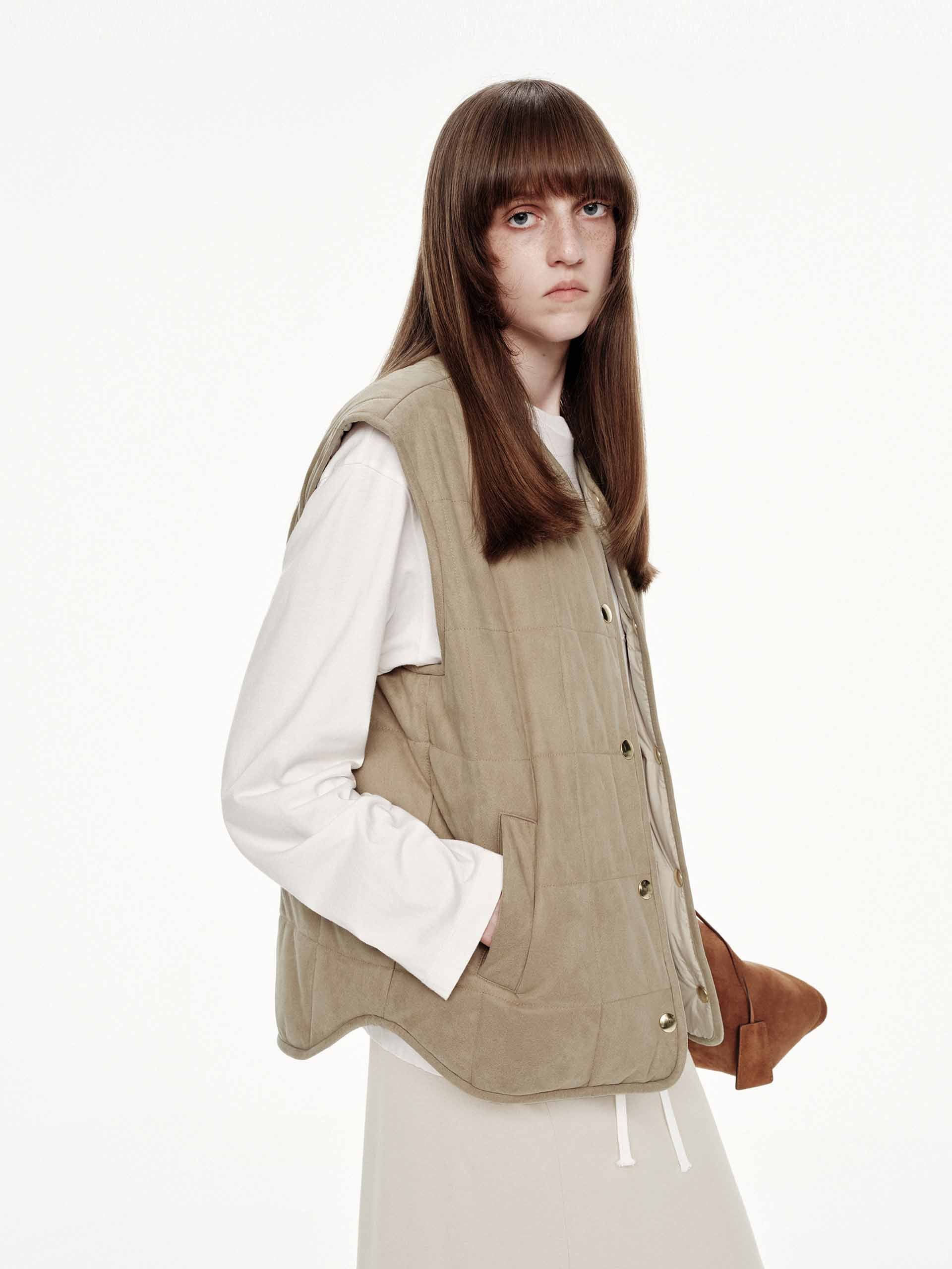 Reversible Sleeveless Down Jacket