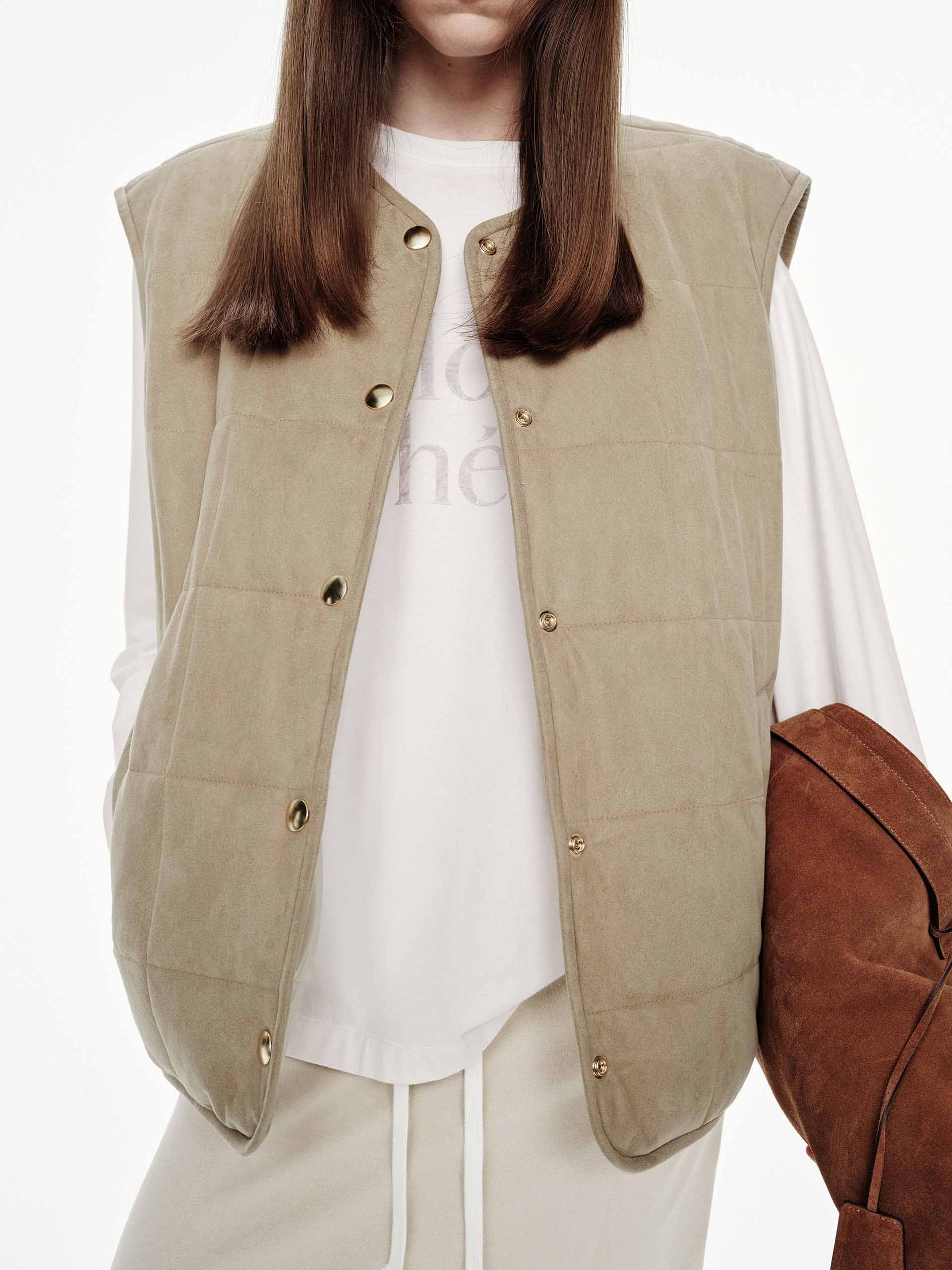 Reversible Sleeveless Down Jacket