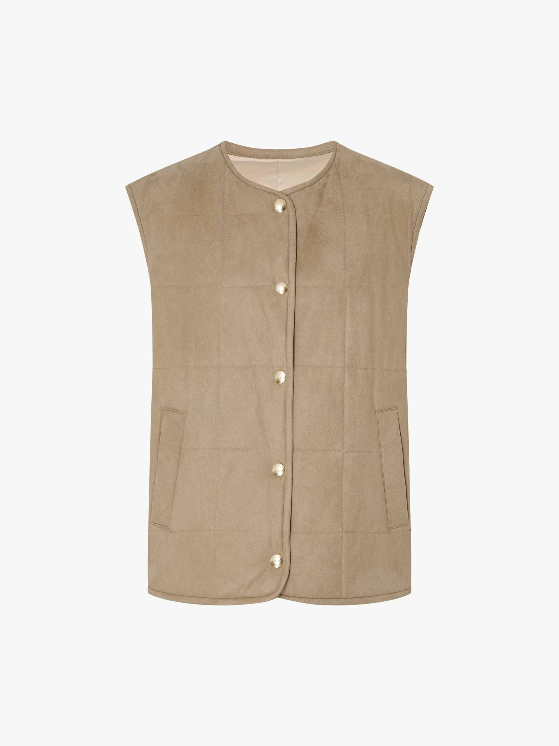 Reversible Sleeveless Down Jacket