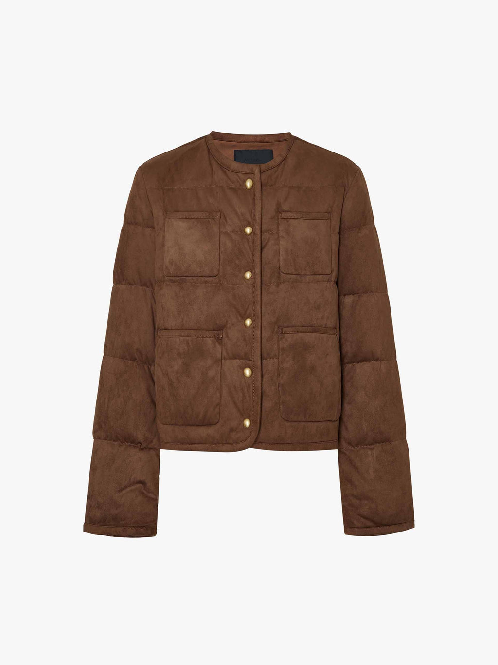 Cropped Round Neck Down Jacket