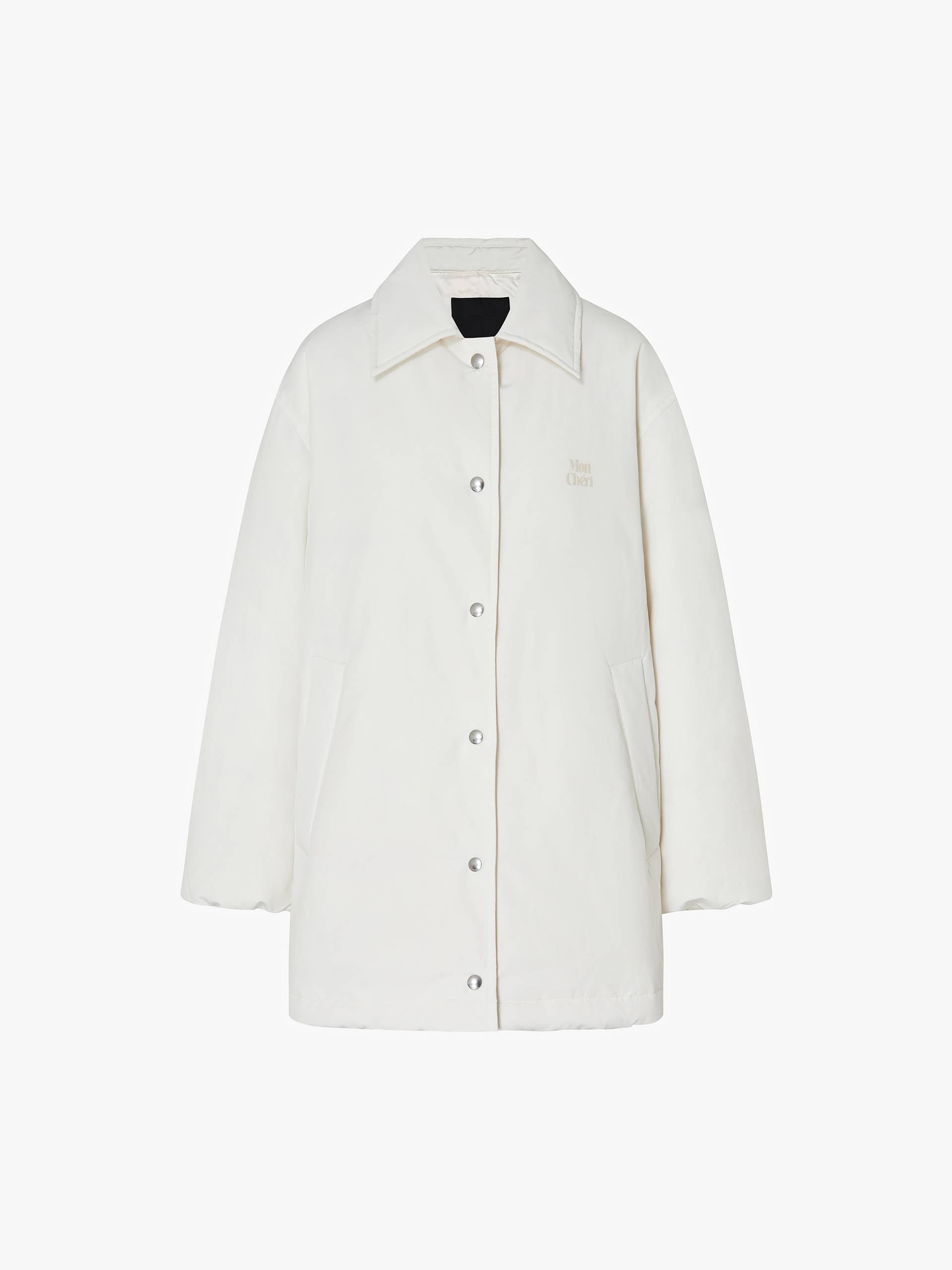 Snap Button Quilted Down Jacket