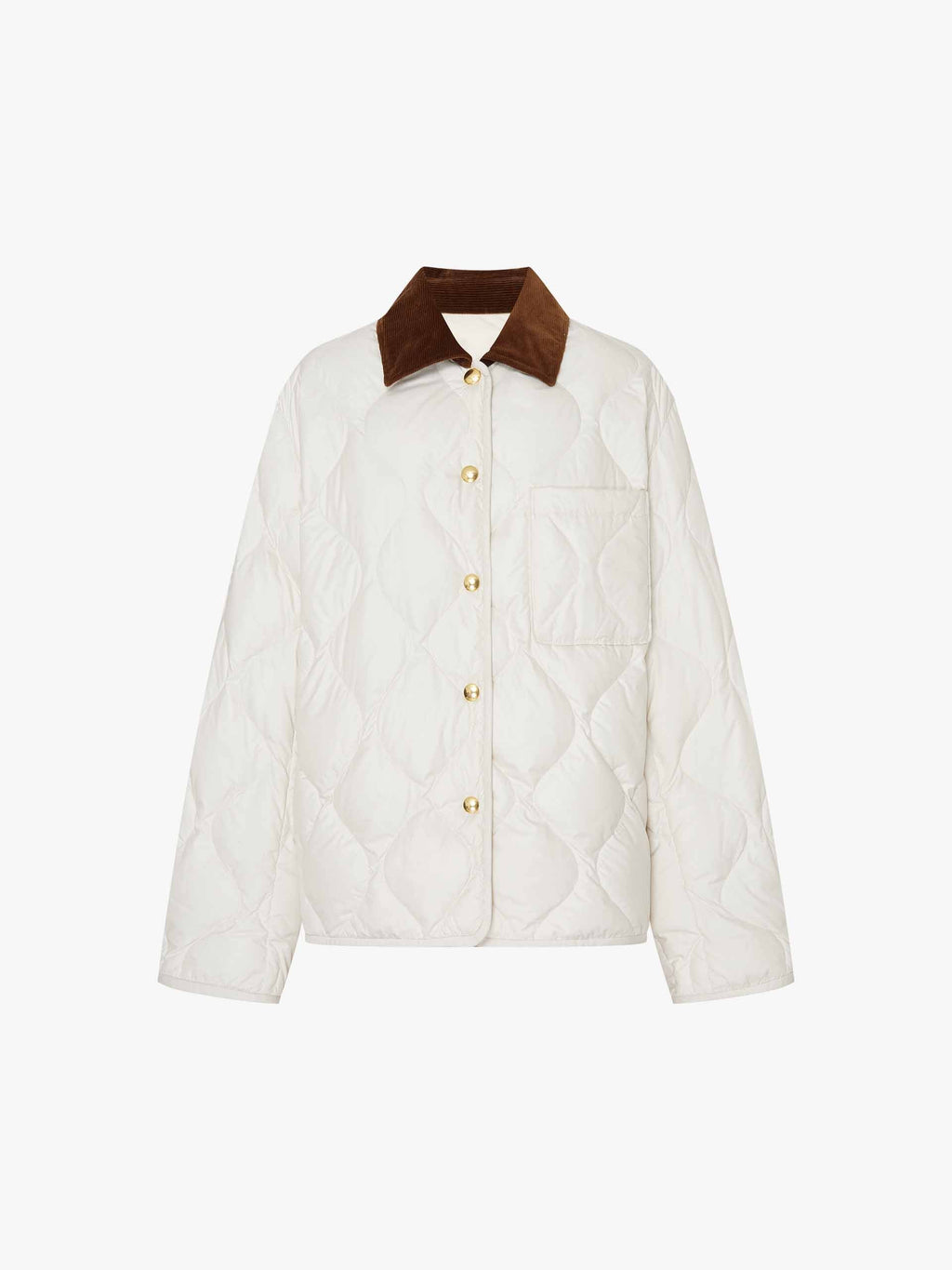 Contrast Collar Down Jacket