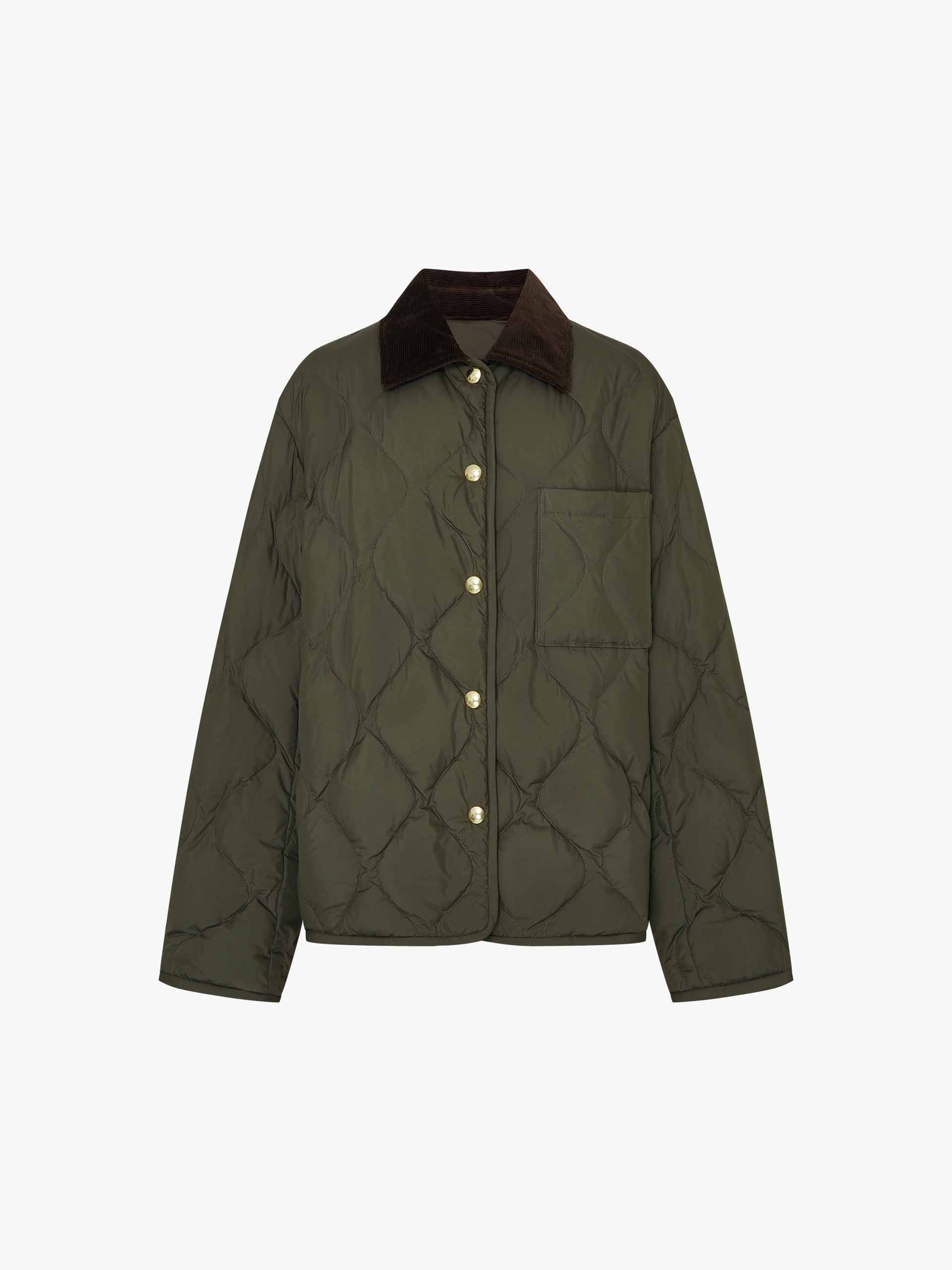 Contrast Collar Down Jacket