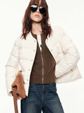 Hooded Layered Down Jacket