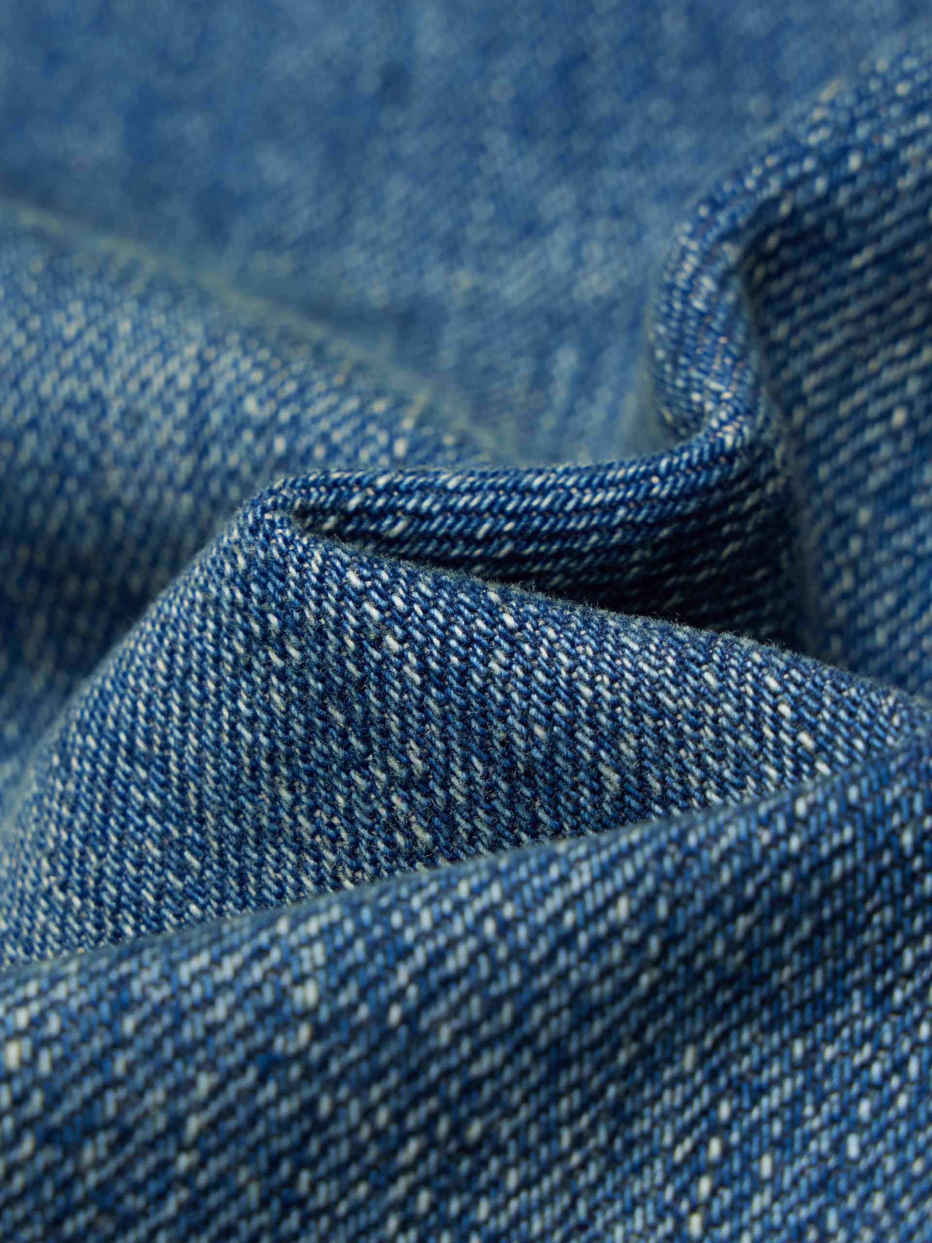 Raw Hem Cotton Jeans