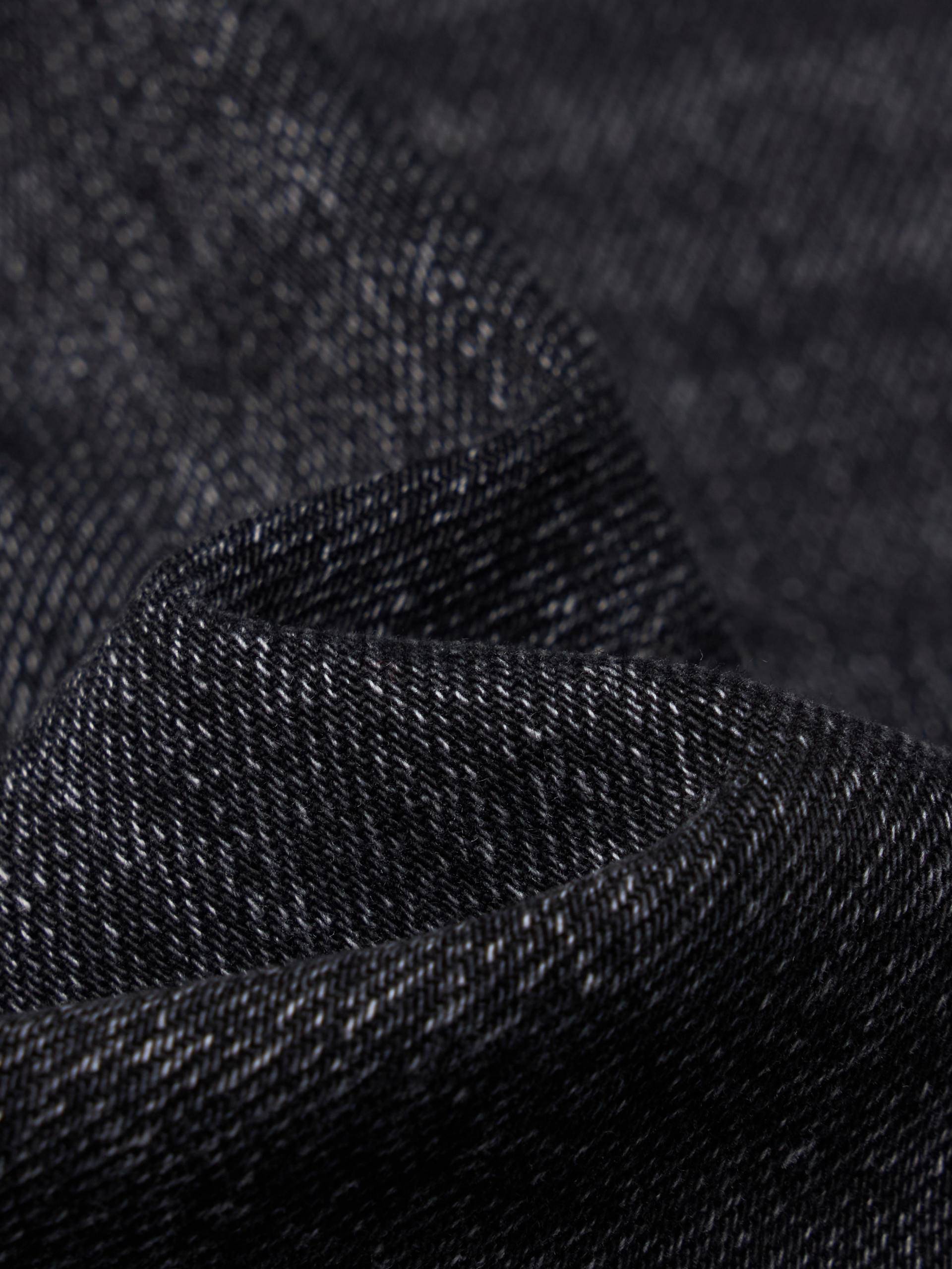 Whisker Effect Cotton Jeans