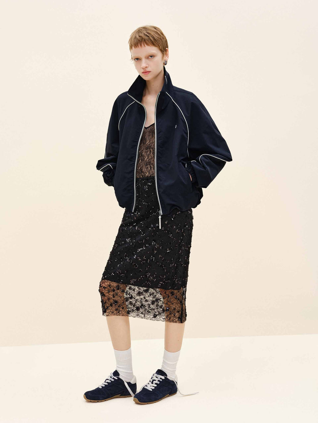 Zipper Closure Sport Jacket