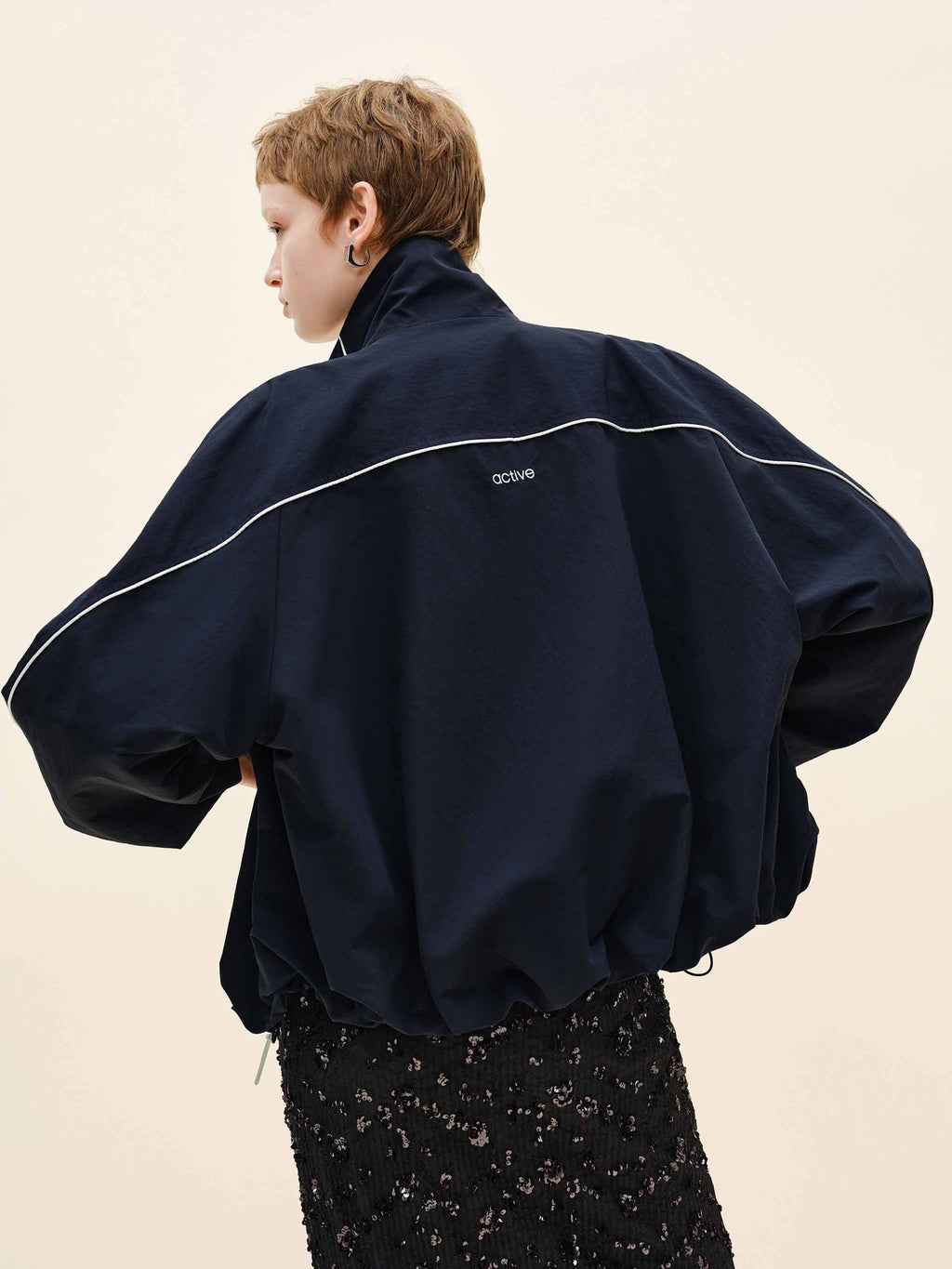 Zipper Closure Sport Jacket
