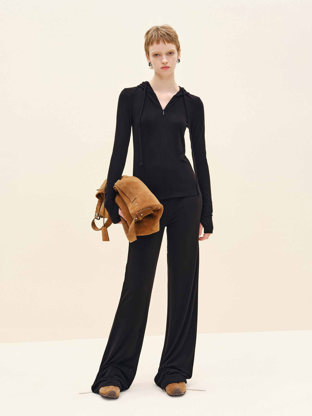 Drawstring Hooded Jacket