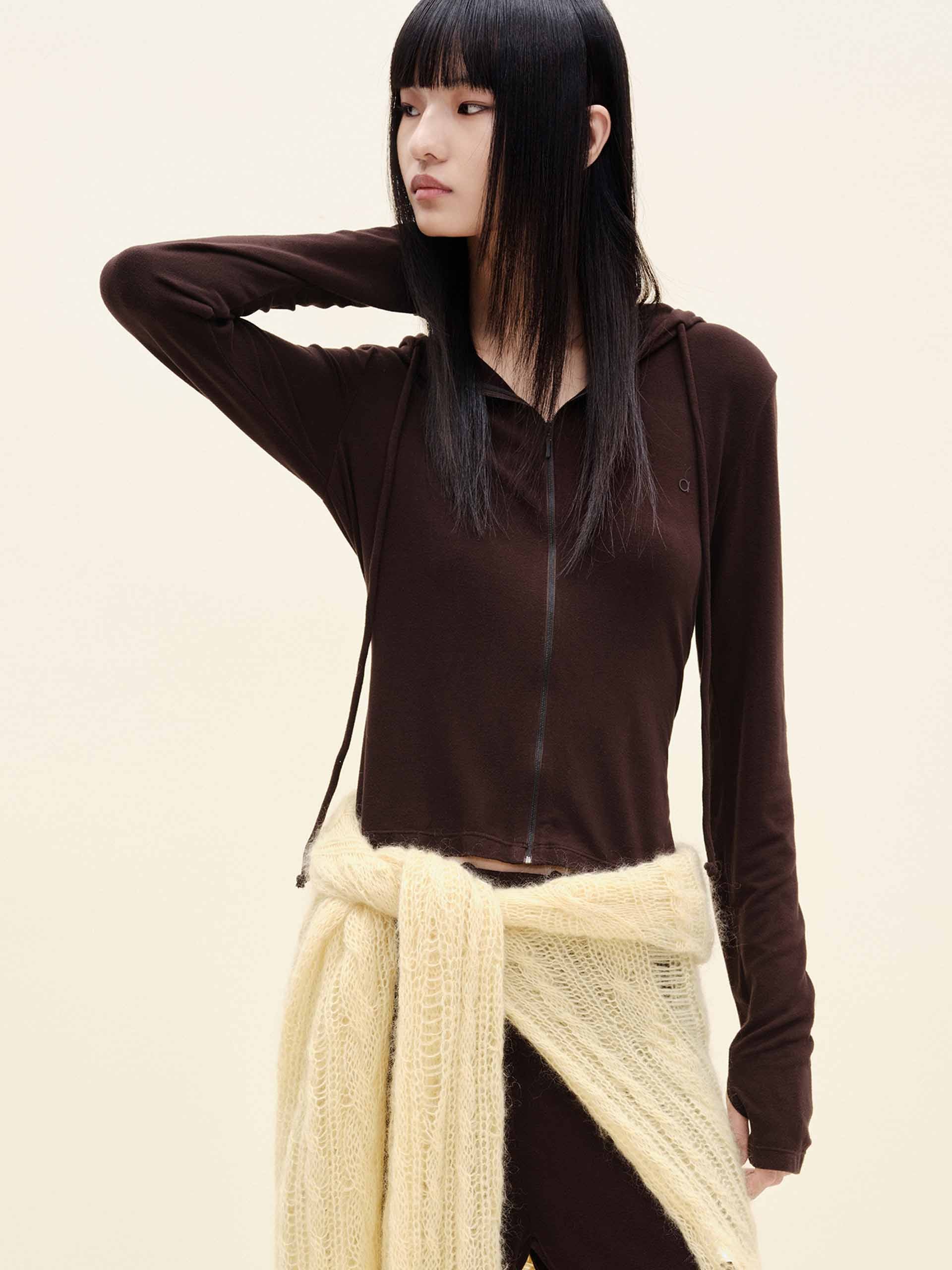 Drawstring Hooded Jacket