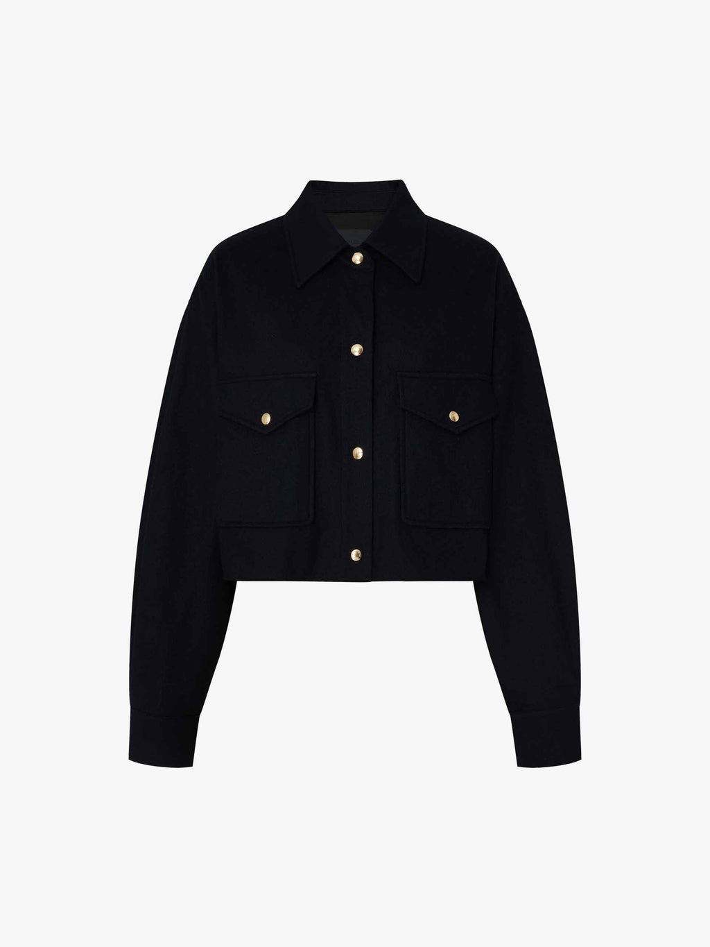 Wool Blend Cropped Jacket