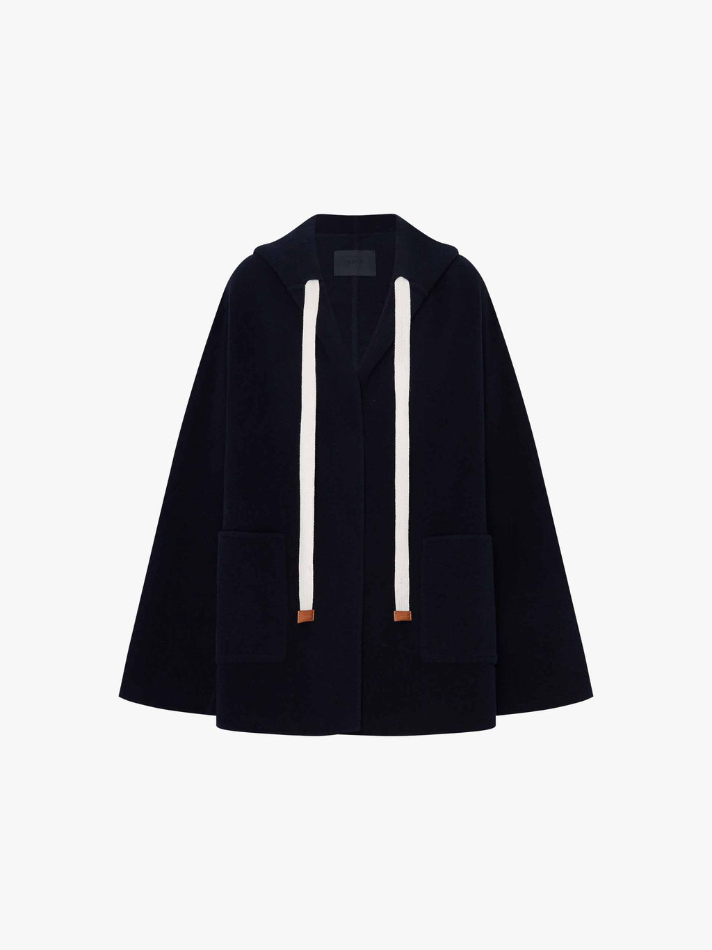 Drawstring Detail Wool Coat
