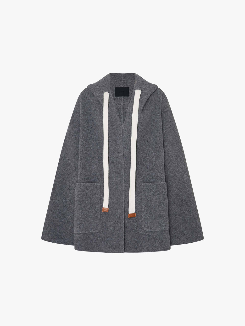 Drawstring Detail Wool Coat