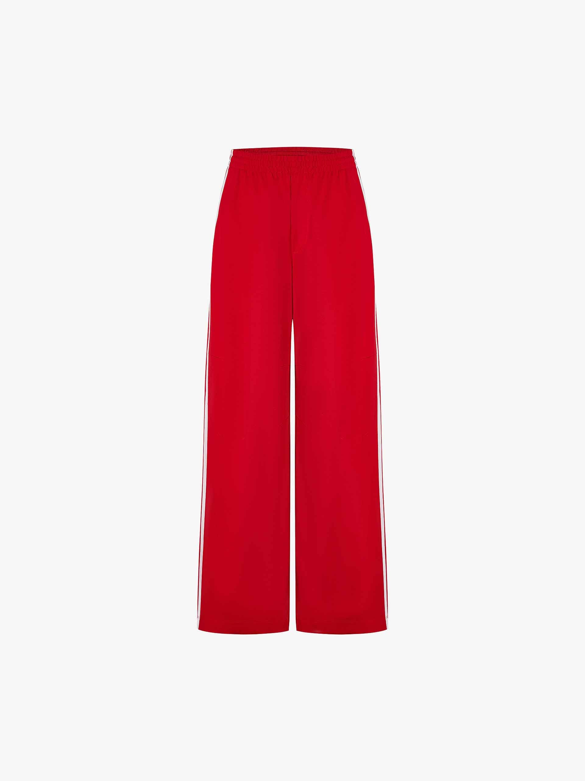 Contrast Trim Drawstring Trousers